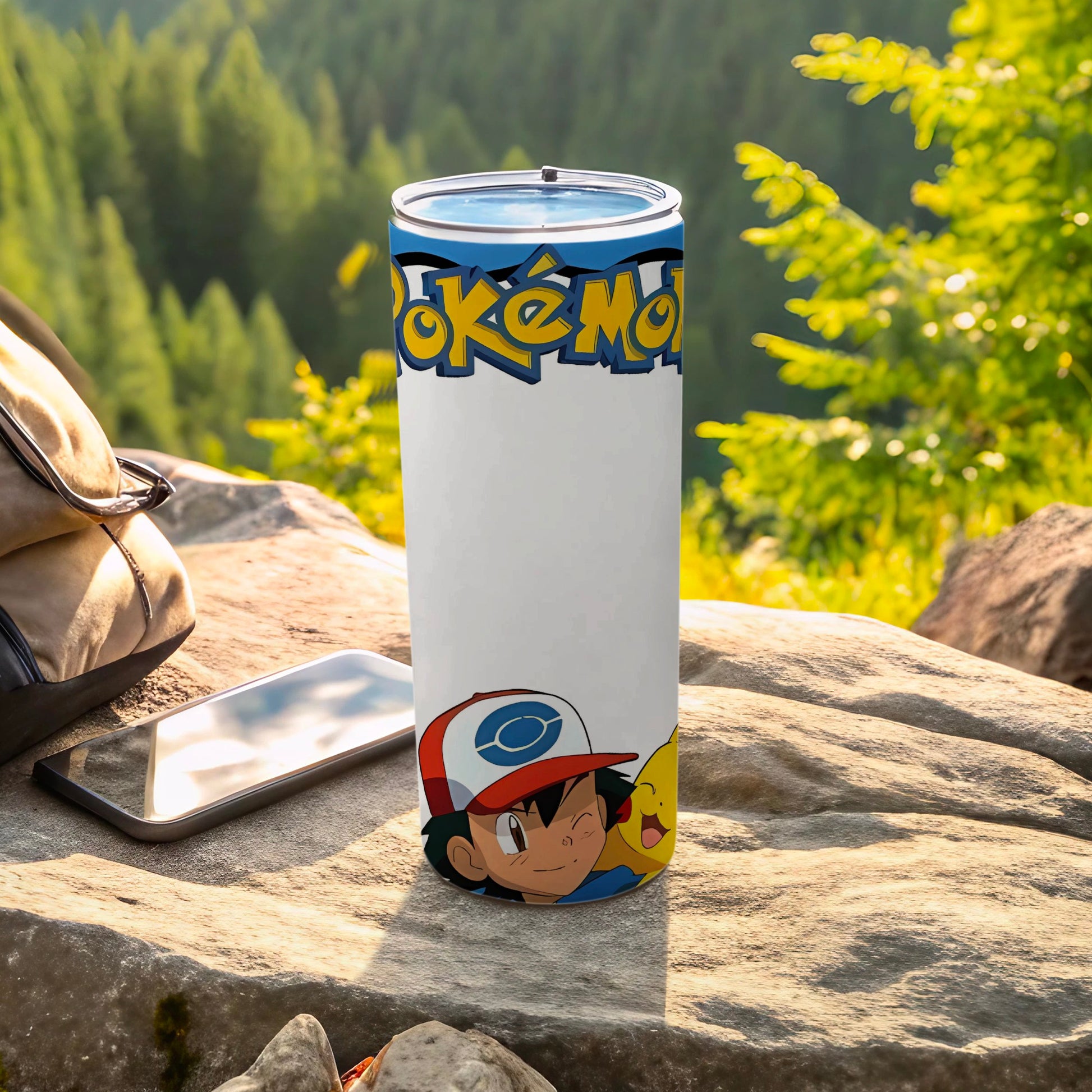 Colorful Pokemon Character Art Tall Tumbler