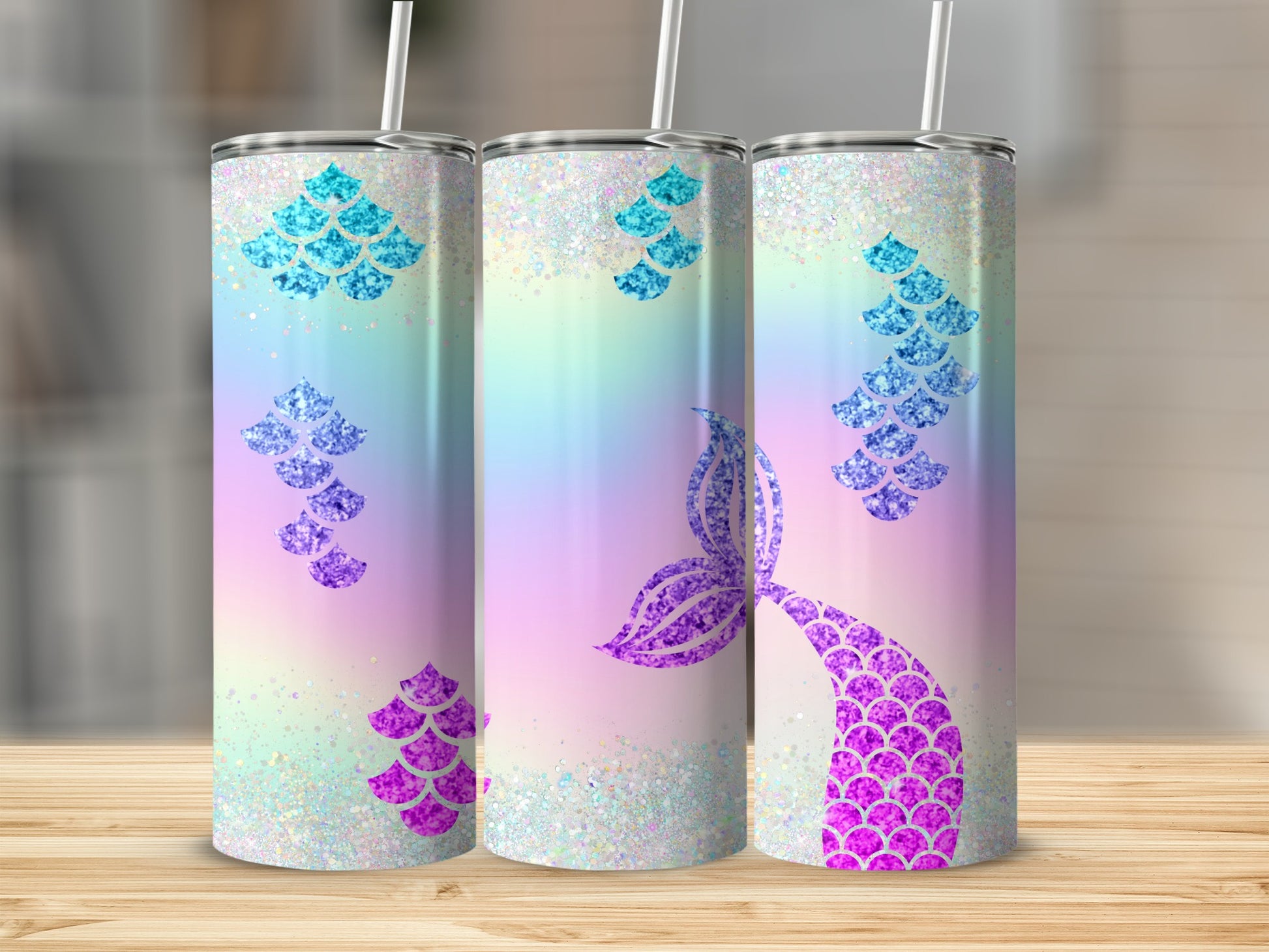 Sparkling Mermaid Scales Gradient Glitter product type