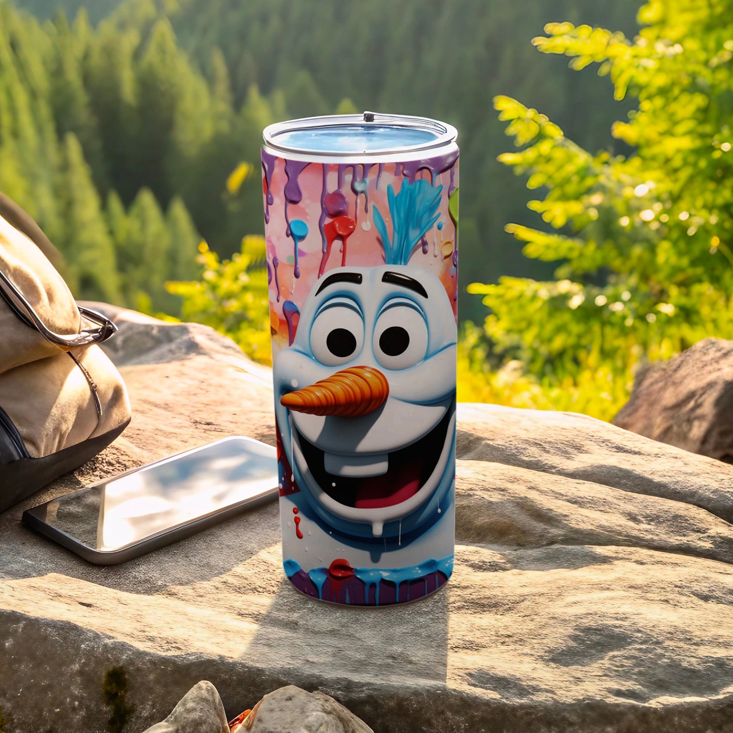 Frozen Olaf Face Insulated Travel Tumbler Cup
