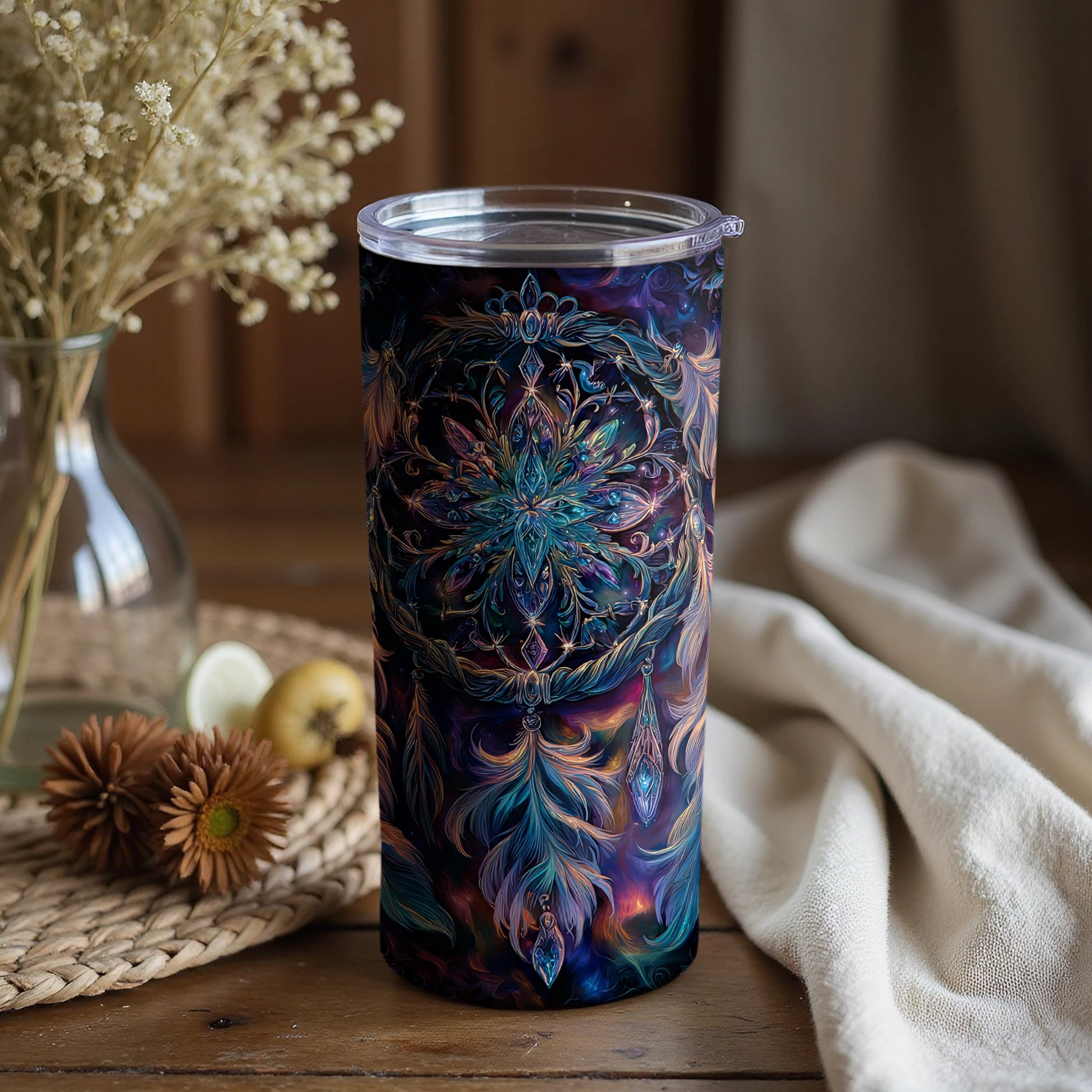Intricate Mandala Design Travel Tumbler for Daily Use