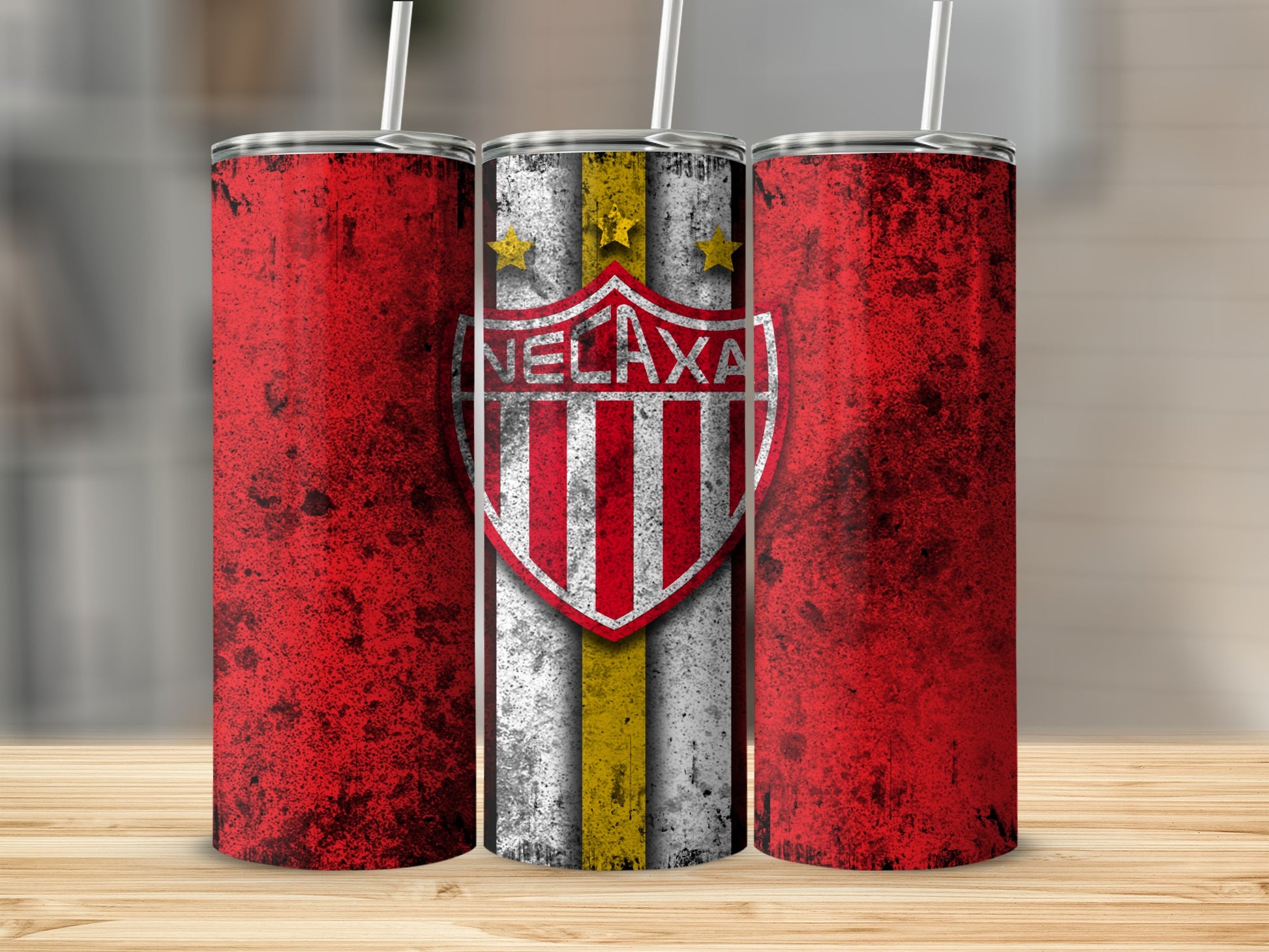 Stylish Necaxa Shield Design Tumbler for Sports Fans