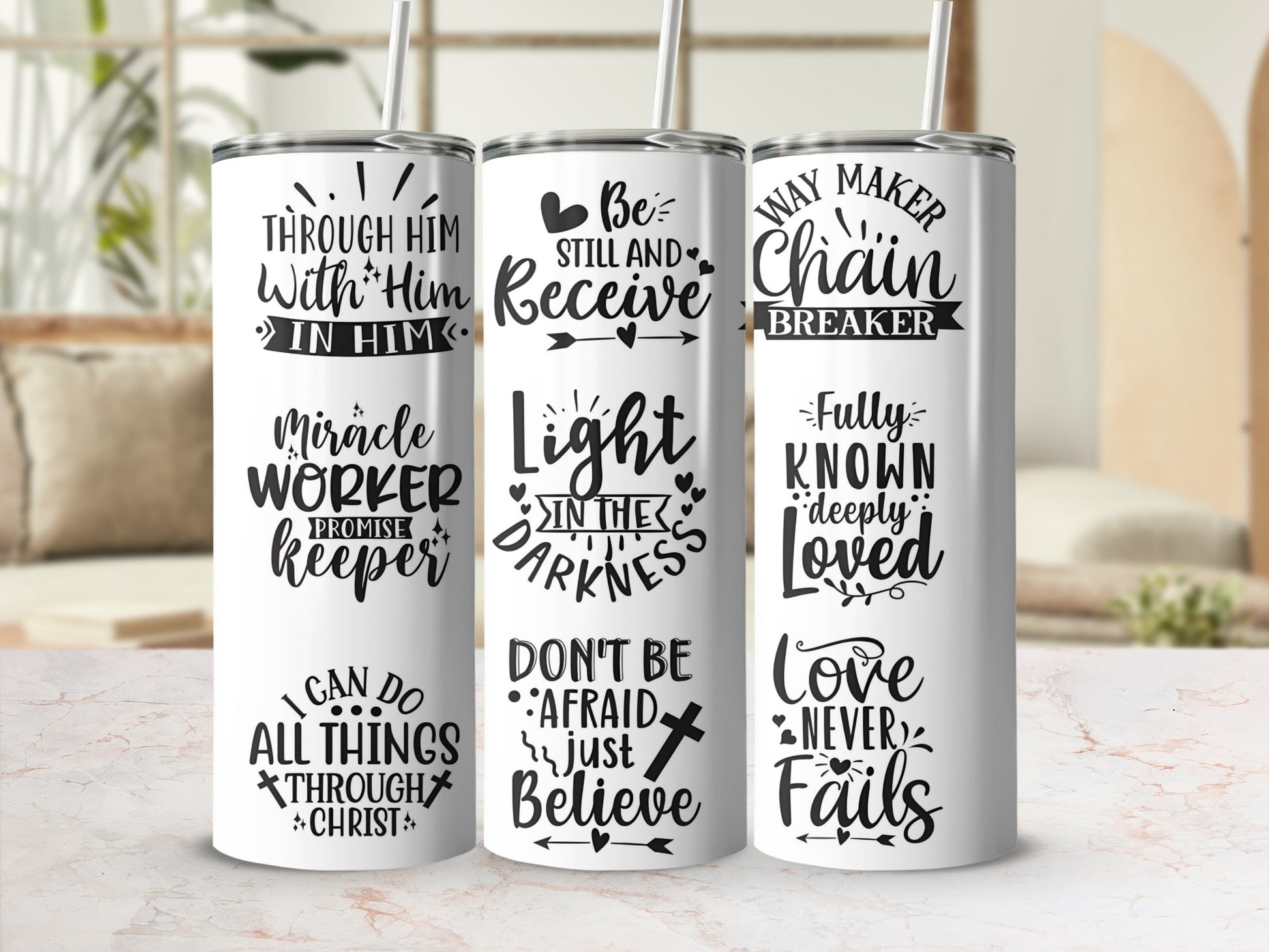 Inspirational Motivational Quotes Tumbler Drinkware