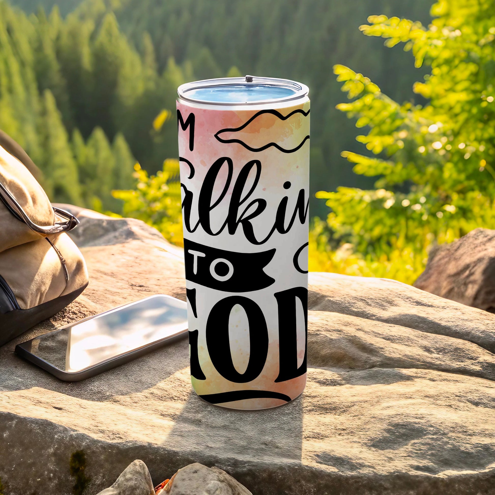 Inspirational Stainless Steel Tumbler with Lid Tumbler