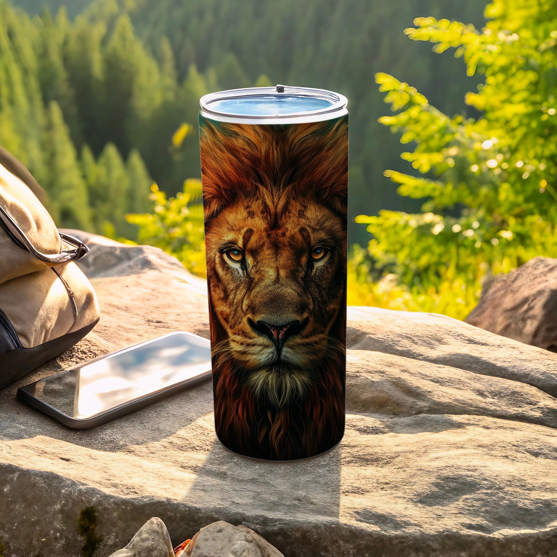 Lion Face Majestic Safari Wild Tumbler product type