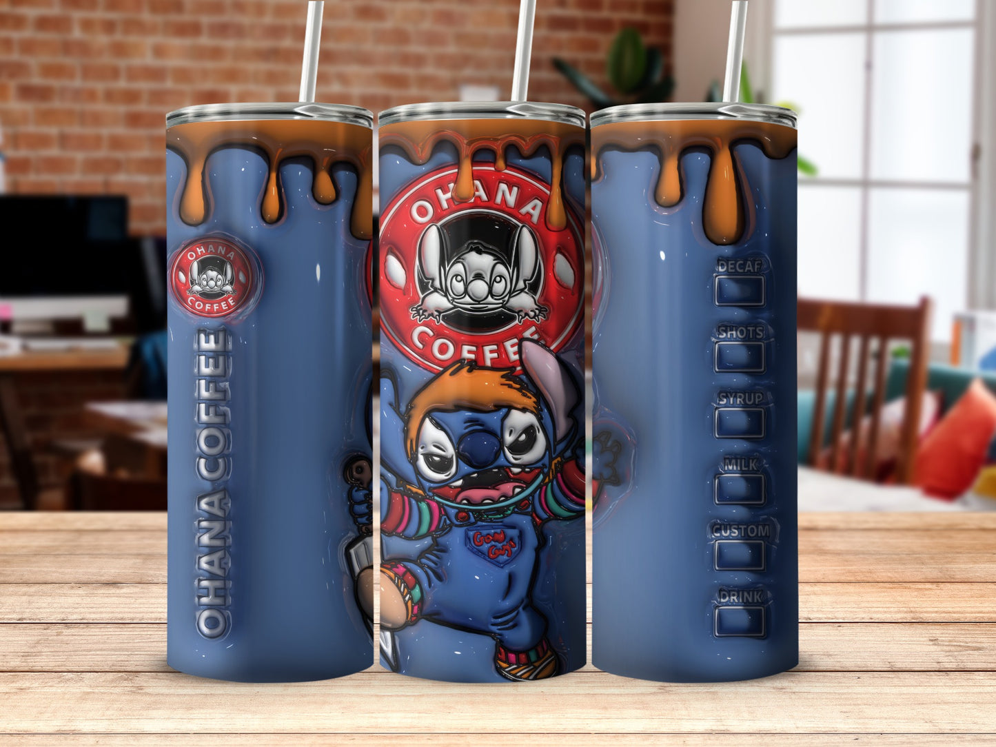 Cartoon Character and Coffee Theme Travel Mug