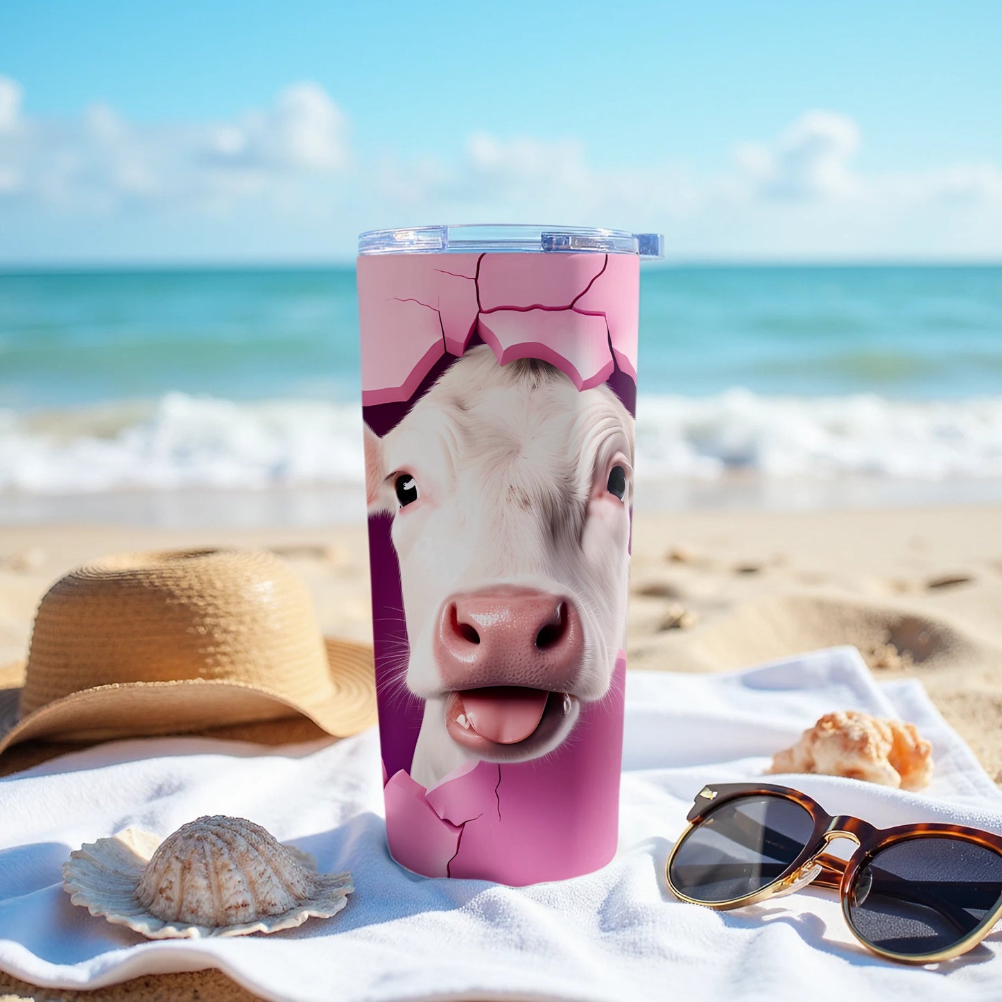 Playful Cow Face Pink Tumbler Happy Farm Animal product type
Cow Tumbler, Pink Cow Design, Cute Calf Cup, Farm Animal Drinkware, Happy Cow Tumbler, Funny Animal Art, Unique Tumbler Gift, Animal Lover Cup, Insulated Tumbler, Travel Mug Design, Beverage Holder, Whimsical Cow Art, Bright Pink Product, White Calf Graphic, Tongue Out Design, Cracked Pattern Cup, Dairy Farm Style, Playful Animal Gear, Custom Tumbler Look, Drink Accessory