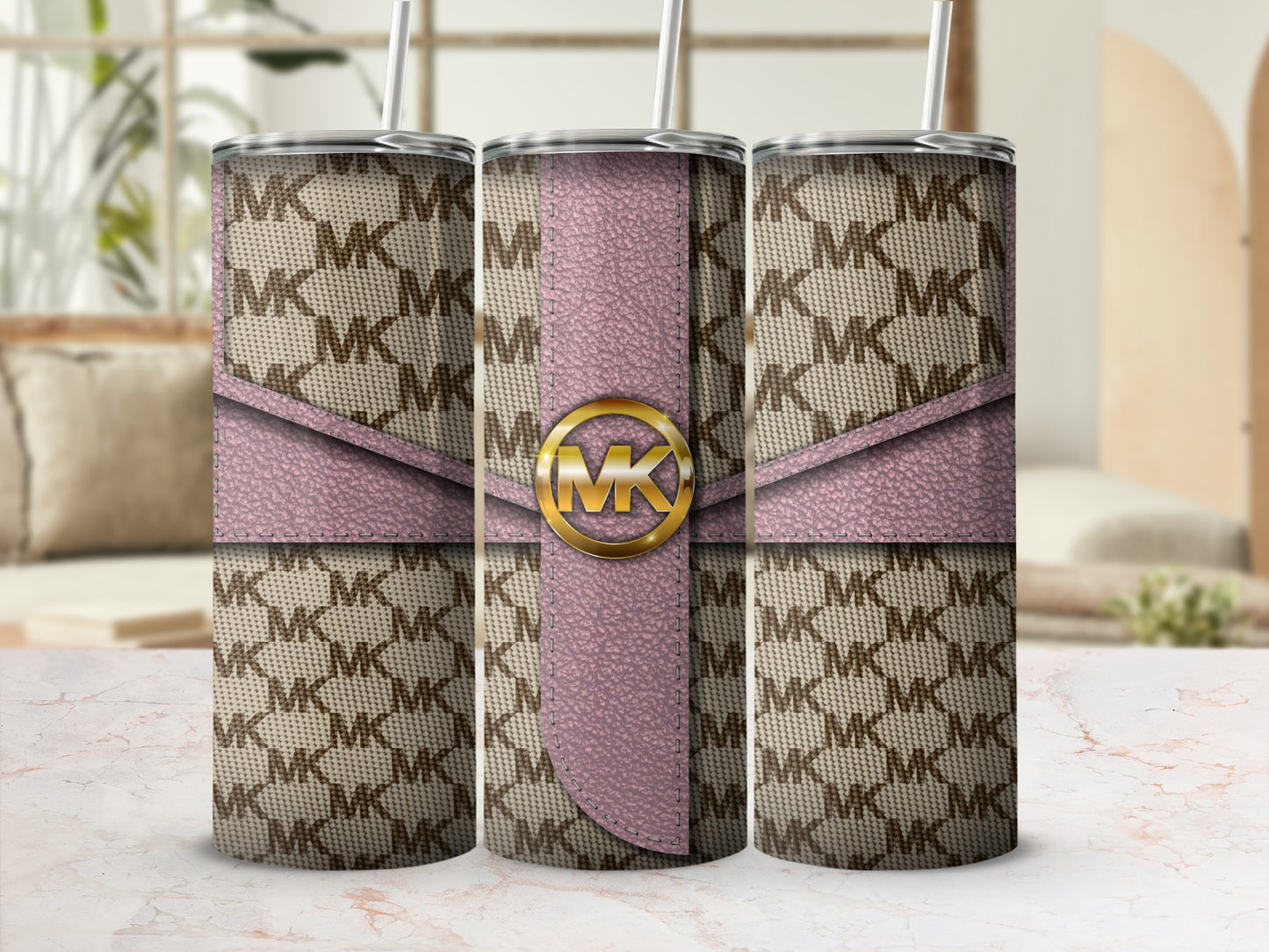 Stylish Triple MK Design Insulated Beverage Container