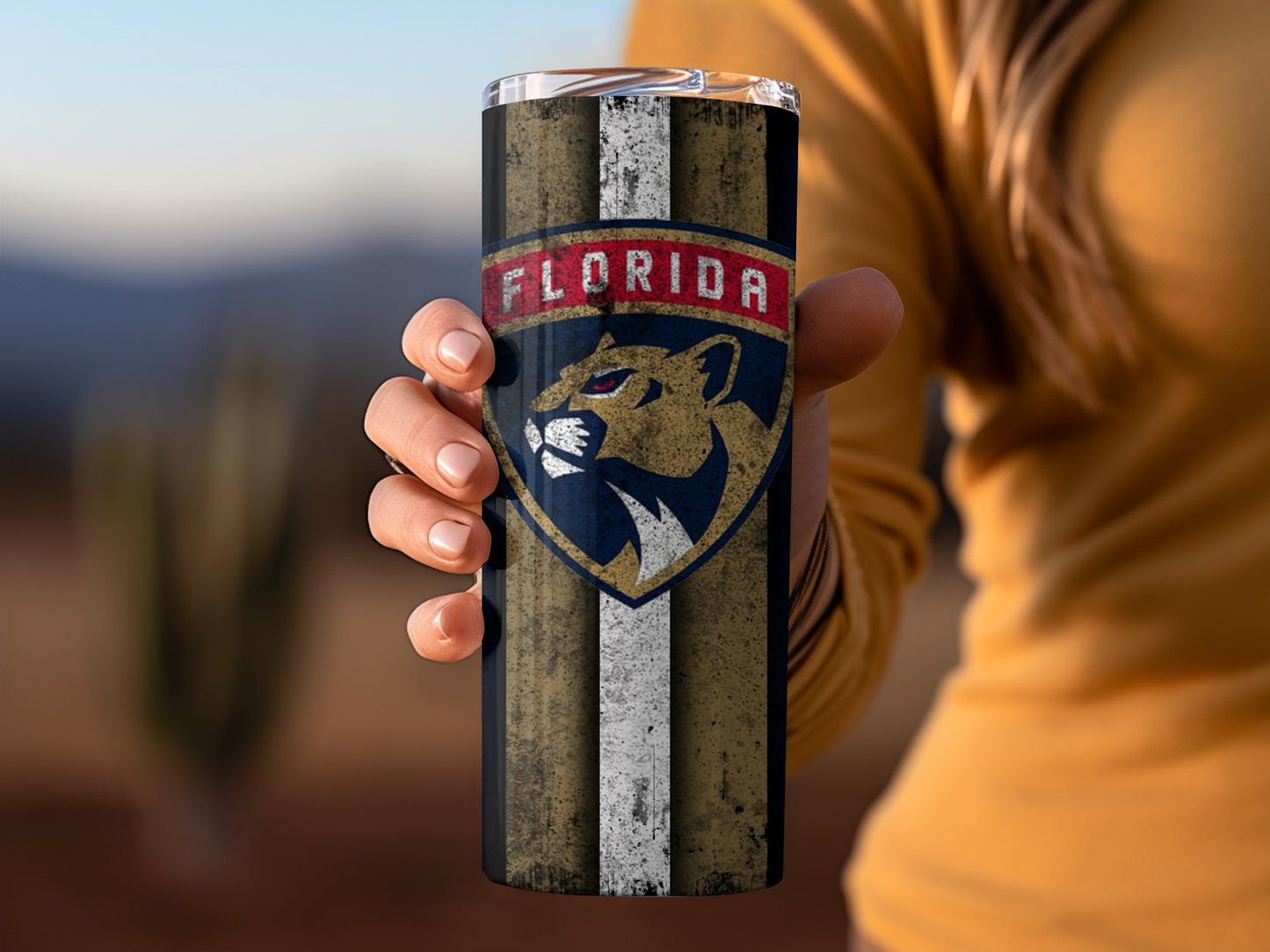 Florida Panthers Logo Insulated Travel Tumbler