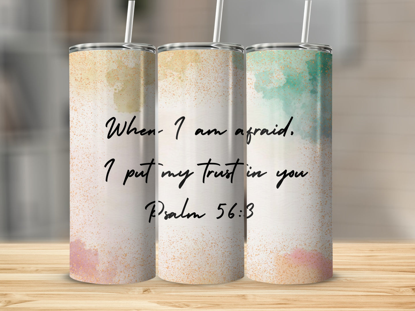 Inspirational Scripture Design Tumbler for Daily Use