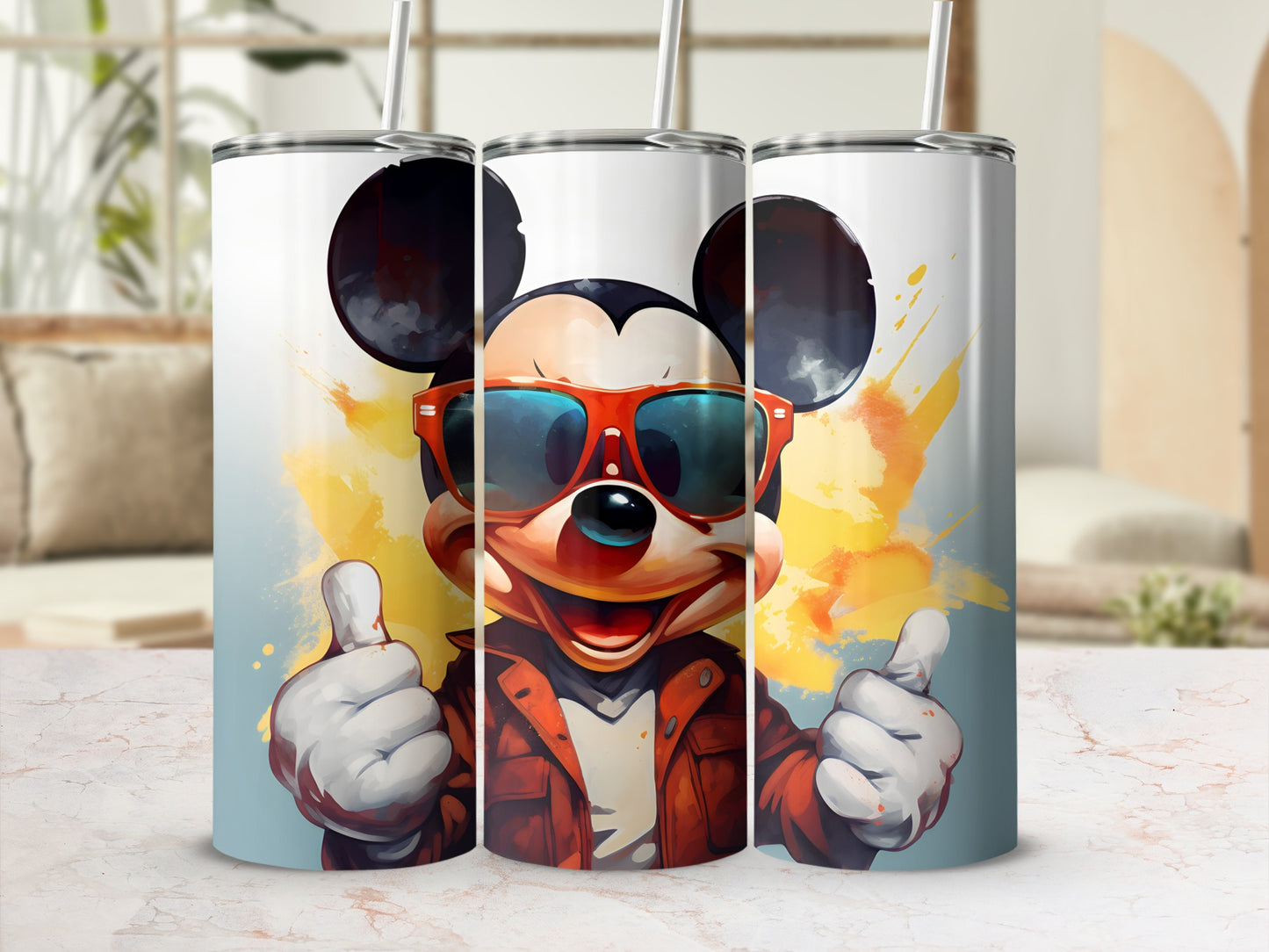 Cool Mouse Character with Shades Tumbler