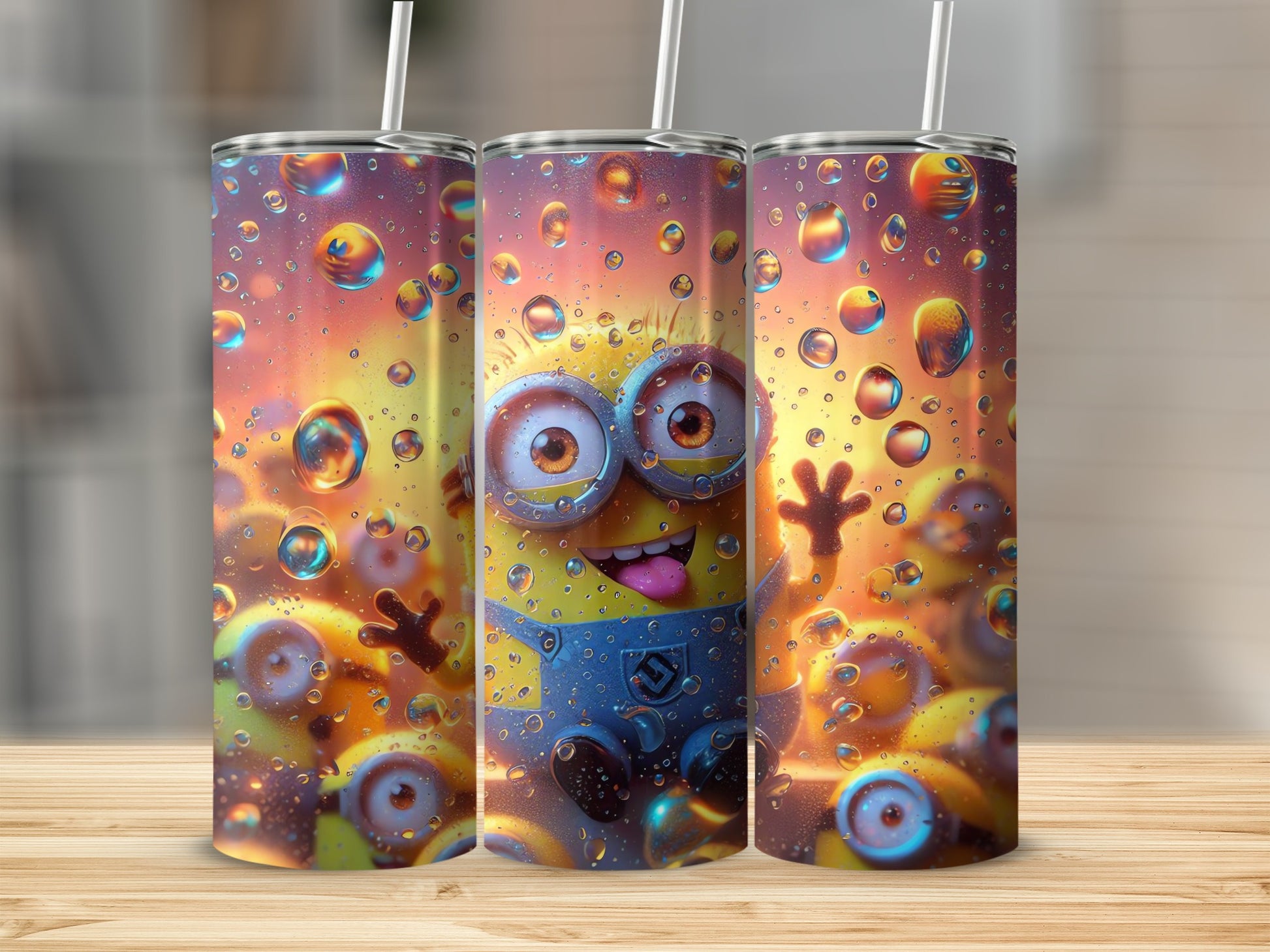 Colorful Cartoon Character Art Stainless Steel Tumbler