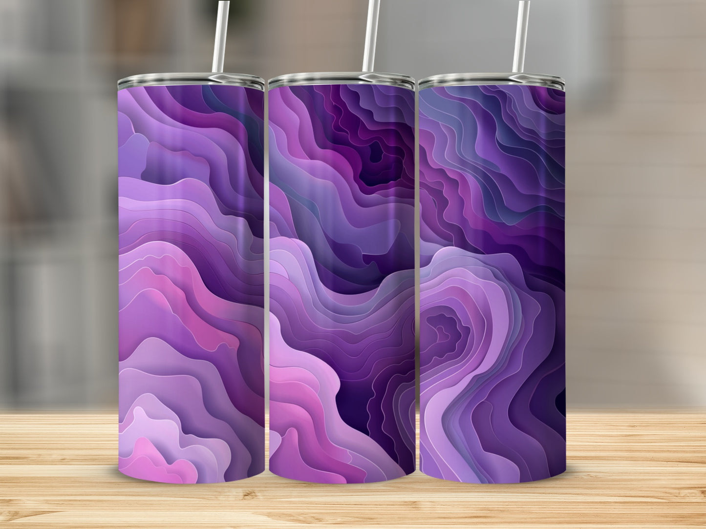 Elegant Purple Layers Tumbler Perfect for All Occasions