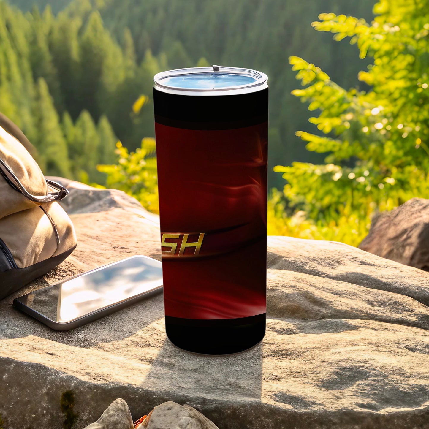 Flash Red Wavy Pattern Tall Tumbler product type