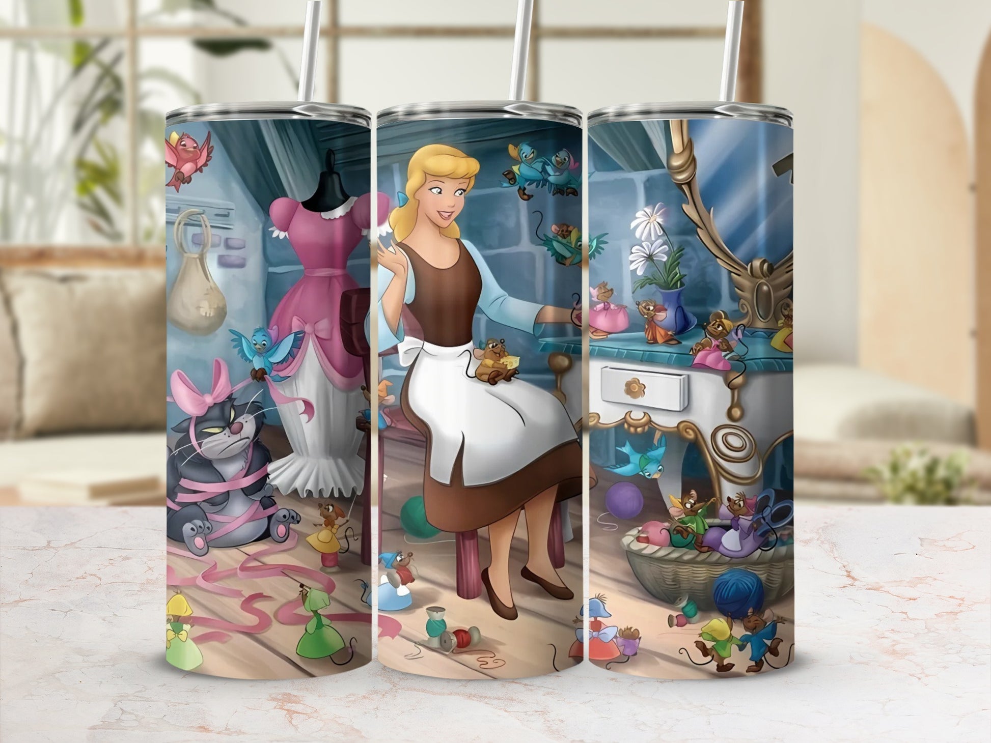 Whimsical Fairy Tale Artwork Stainless Steel Tumbler