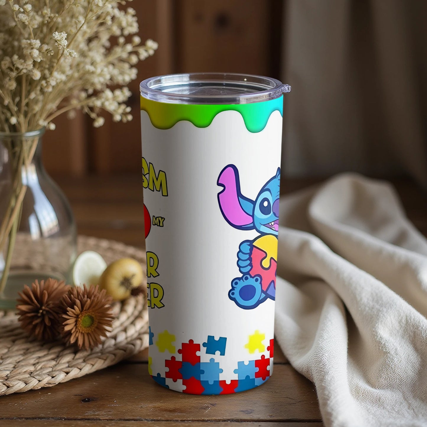 Colorful Cartoon Character Tumbler for Kids Loving Fun Times