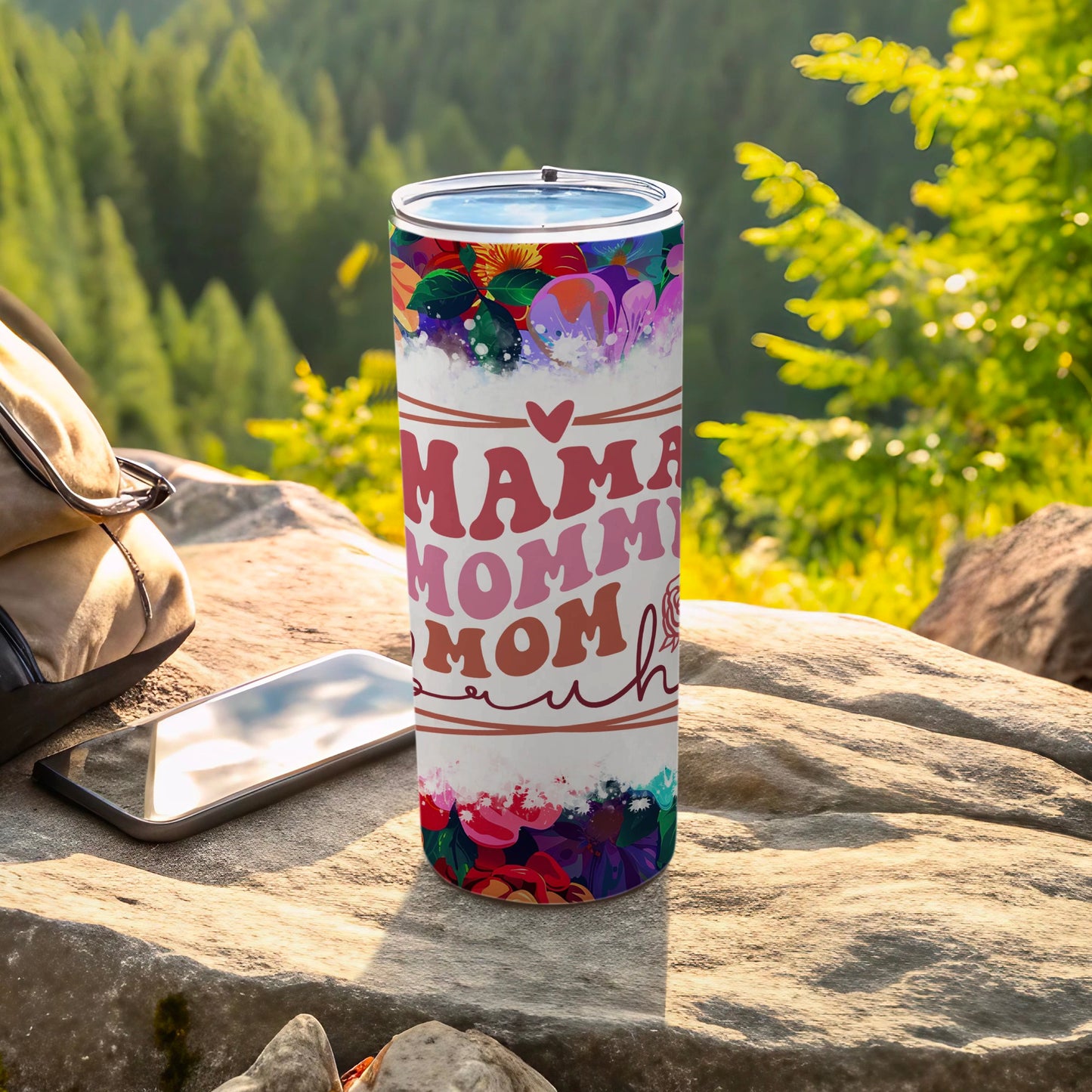 Colorful Mama Mommy Mom Bruh Tumbler for Everyday Use