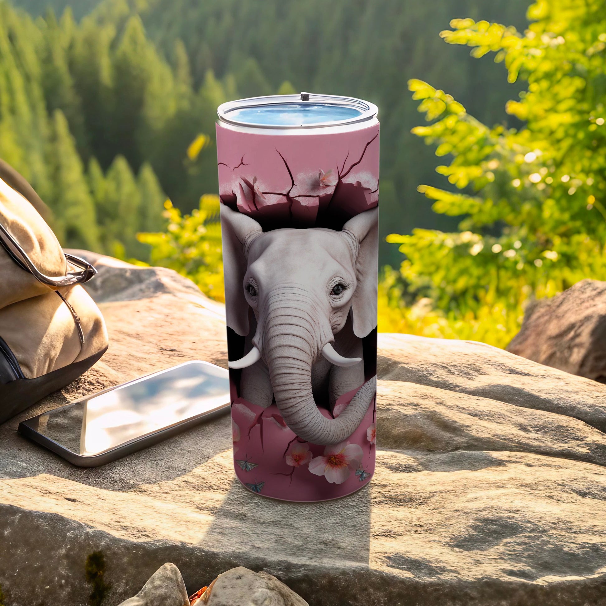 Pink Elephant Crack Design Floral Butterflies Tumbler product type
Elephant
Pink
Tumbler
Cracked design
Floral
Butterflies
Animal print
Nature
Drinkware
Travel mug
Insulated cup
Wildlife
Cute elephant
Outdoor scene
Botanical
Unique design
Gift idea
Beverage holder
Drink accessories
Pink tumbler