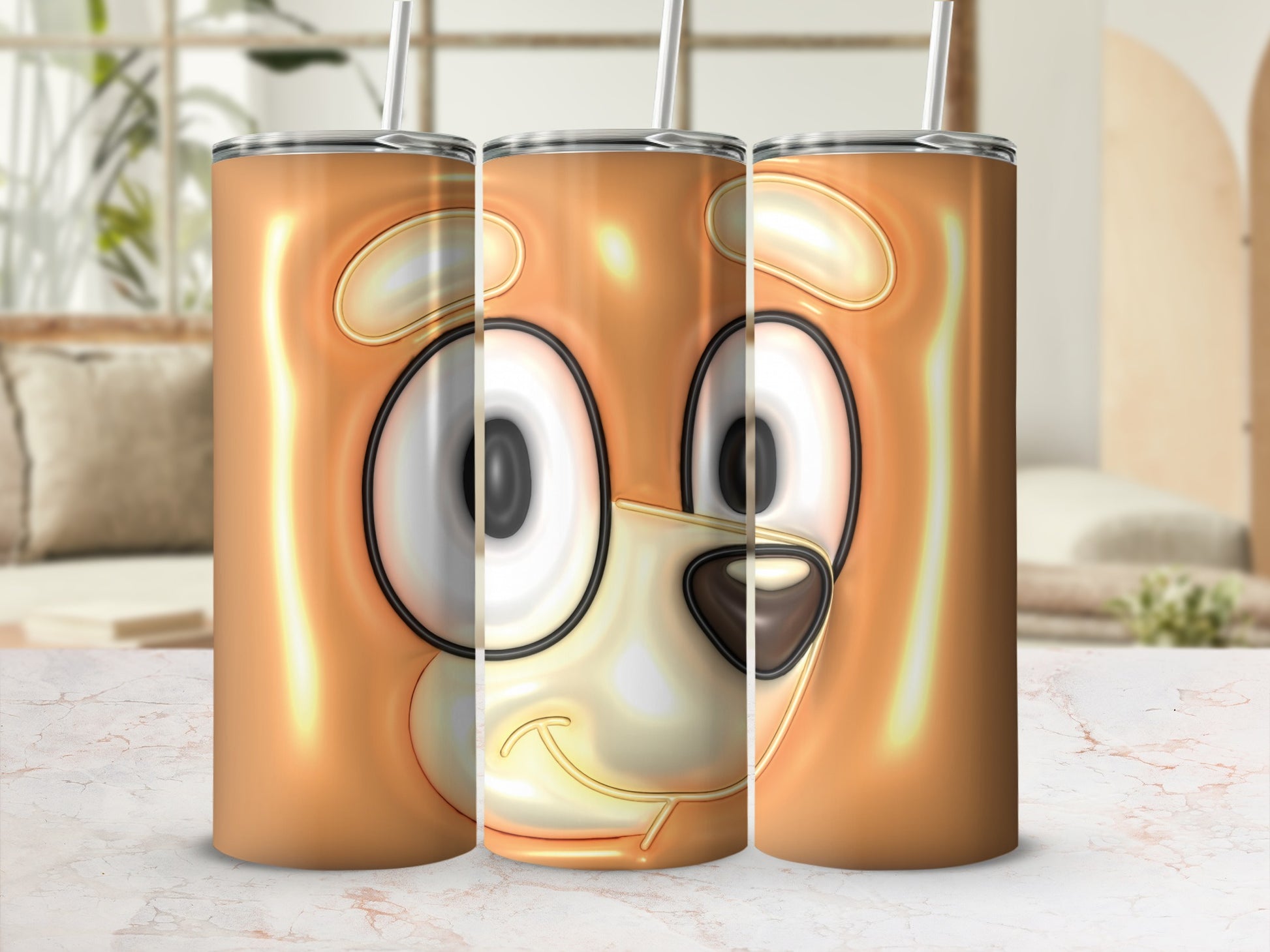 Cute Cartoon Animal Face Insulated Tumbler Cup for Kids