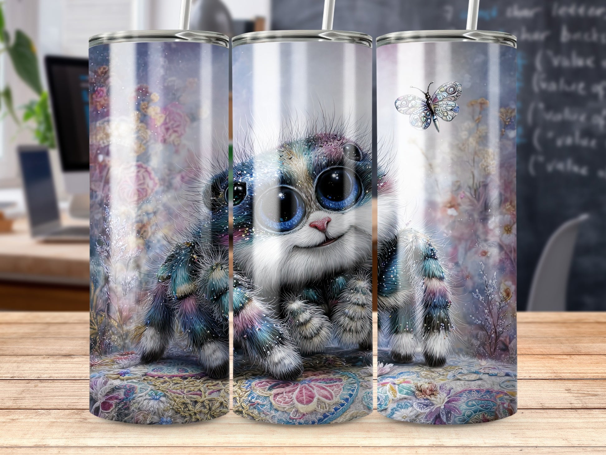 Colorful Whimsical Fantastical Furry Creature Tumbler