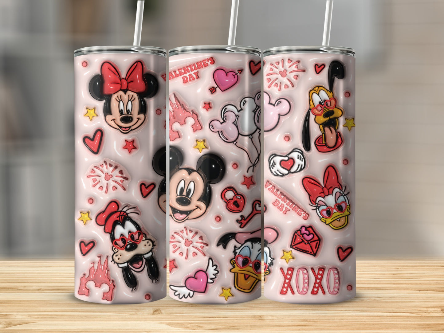 Valentine's Day Themed Cartoon Characters Tumbler