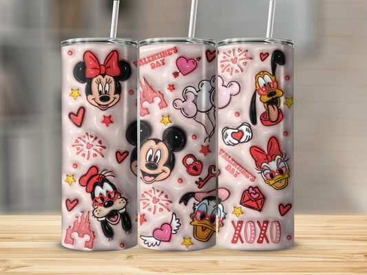 Valentine's Day Themed Cartoon Characters Tumbler