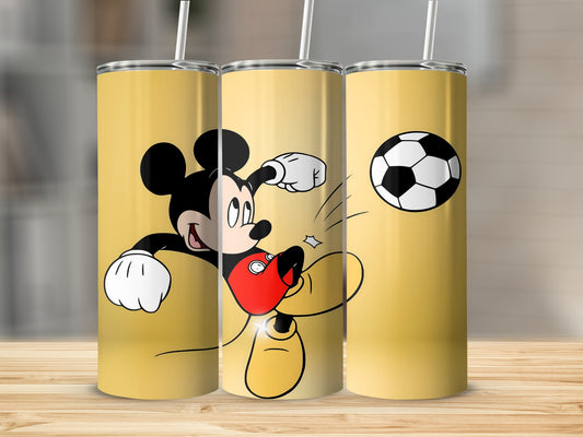 Mickey Kicking Soccer Ball Tumblers