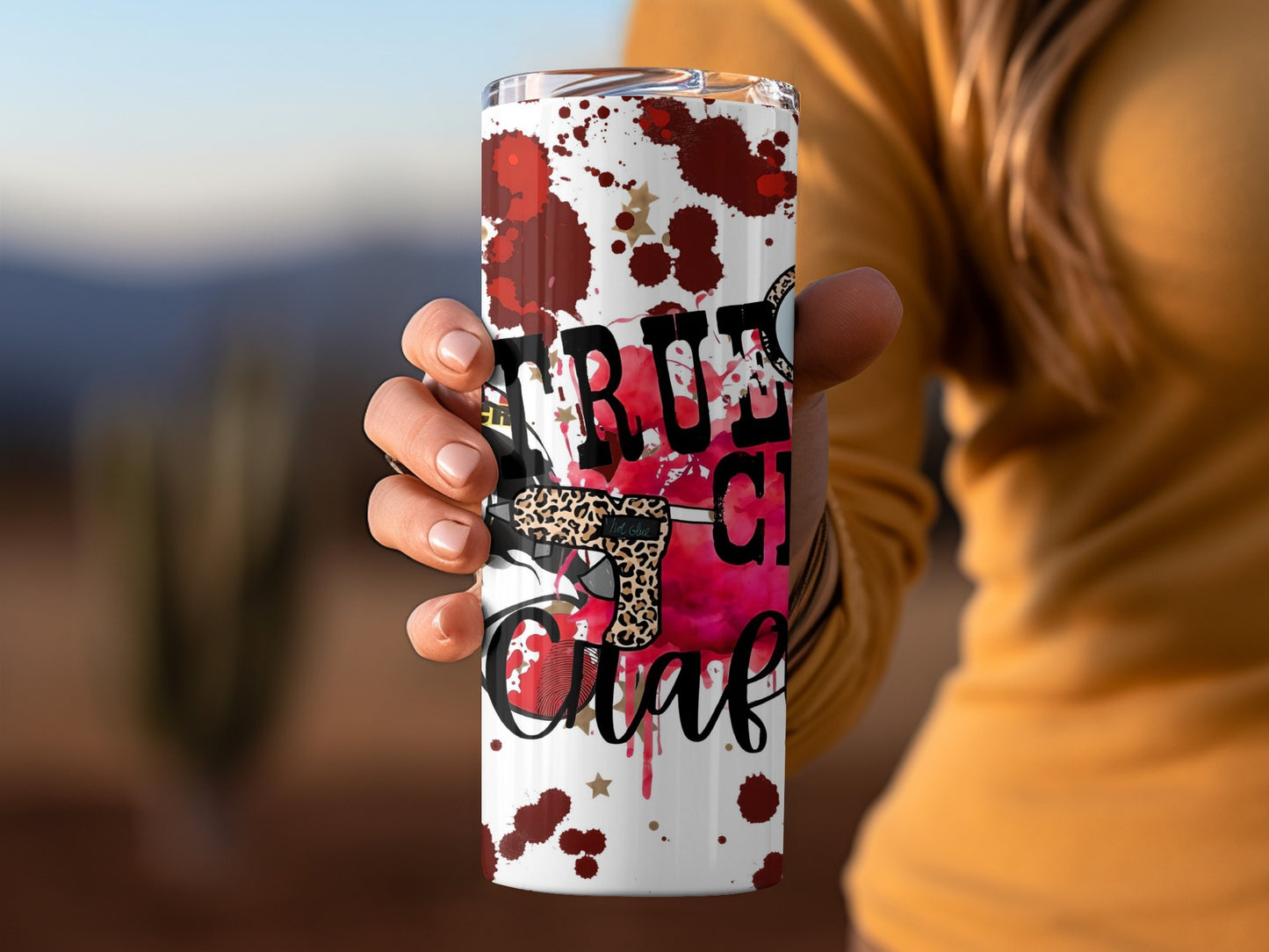 True Crime Tumbler with Unique Design