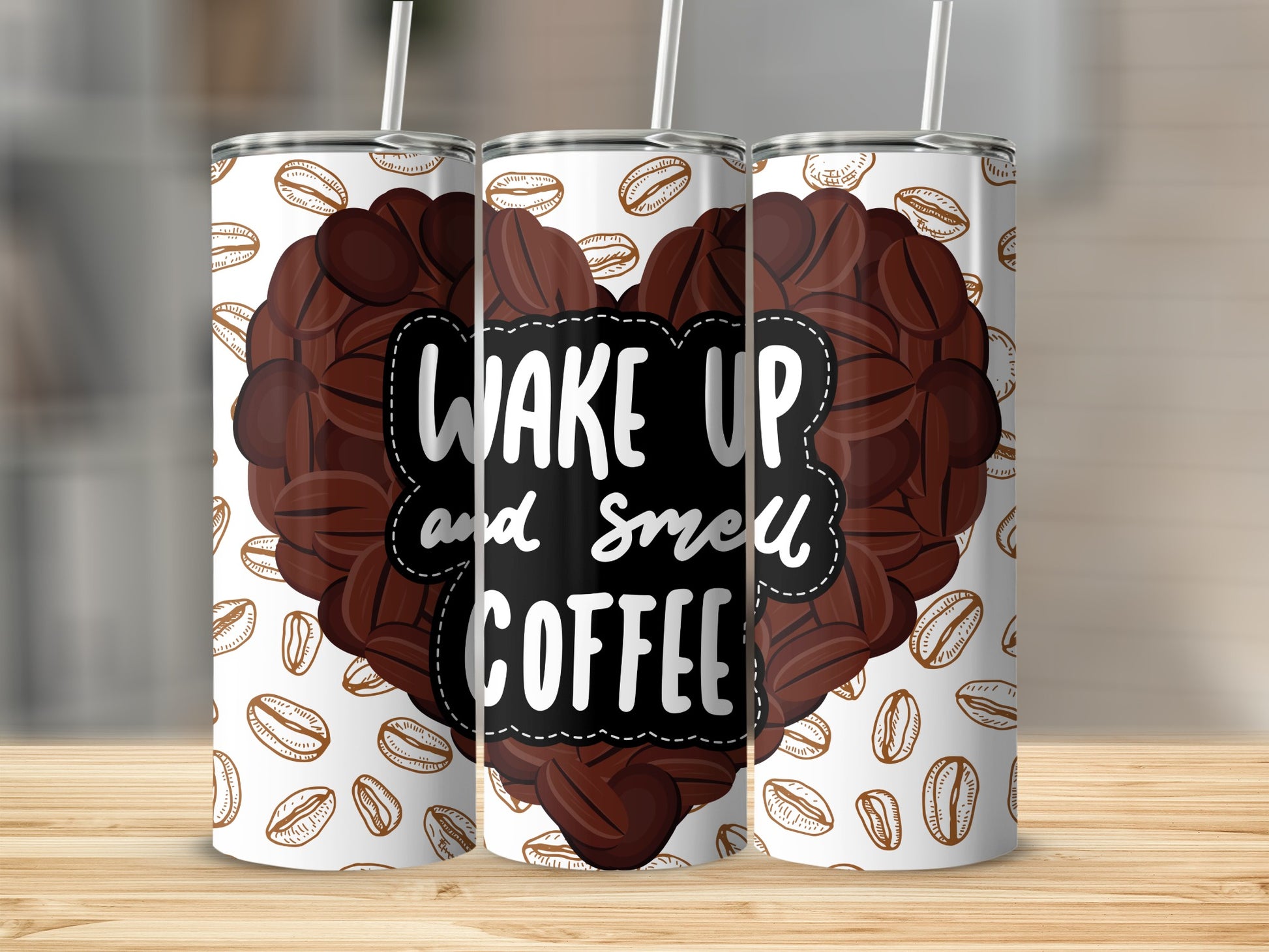 Wake Up and Smell Coffee Insulated Tumbler Cup