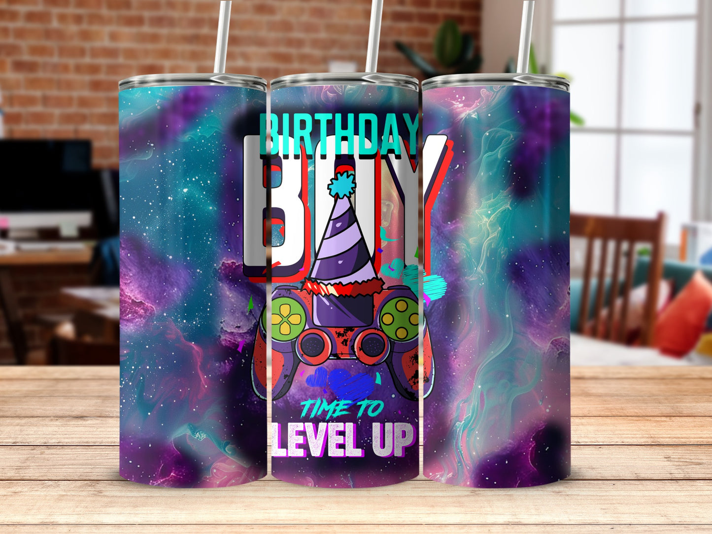 Birthday Boy Time to Level Up Tumbler