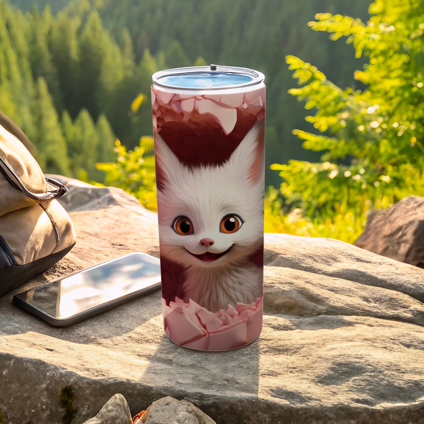 Adorable Fantasy Furry Creature Travel Mug for Outdoors