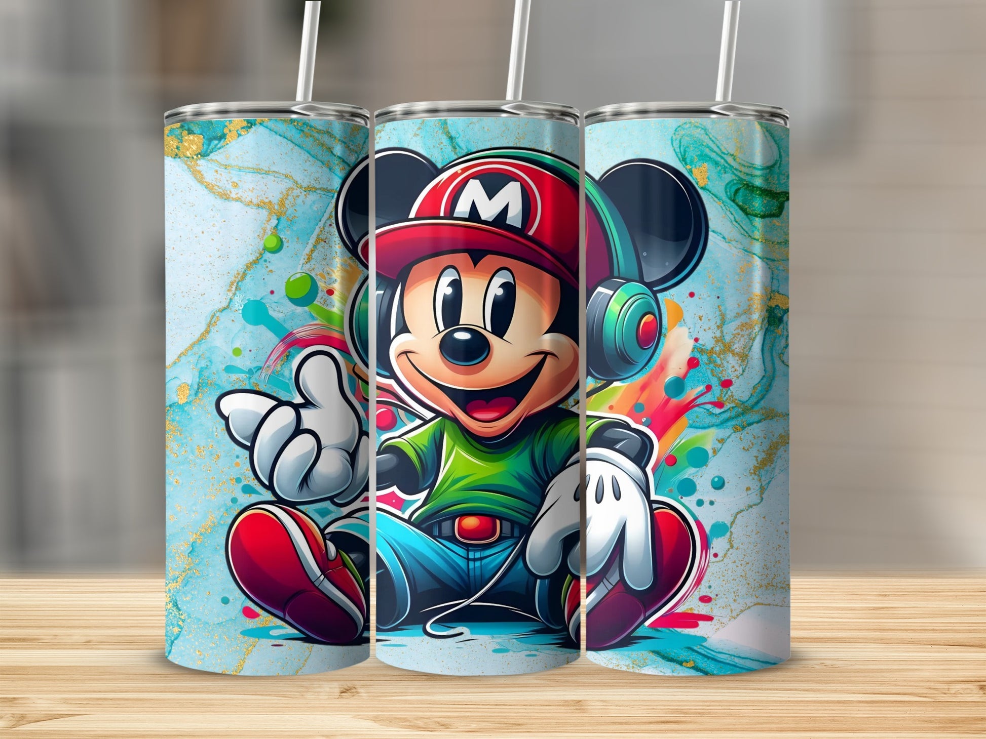 Colorful Cartoon Character Themed Tumbler for Kids