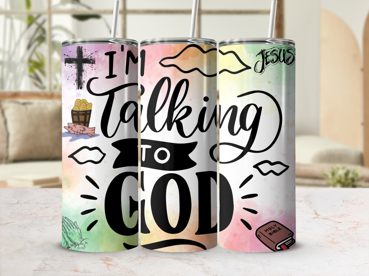 I'm Talking To God Insulated Tumbler