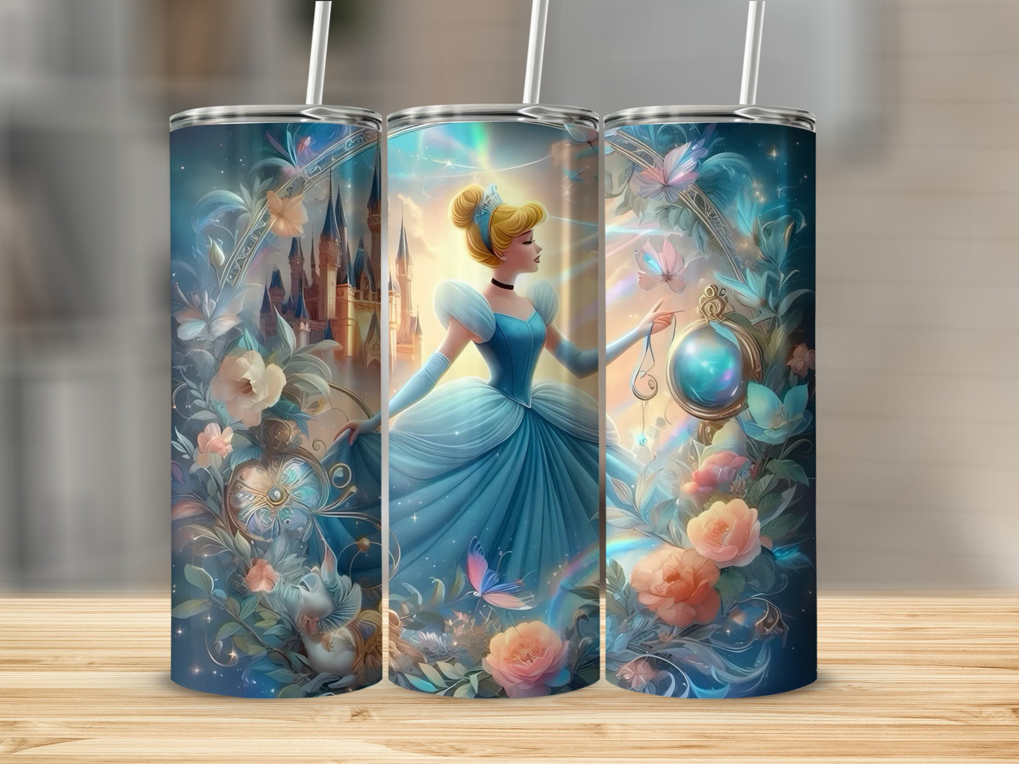 Enchanting Princess Castle Fantasy Tumbler Cup