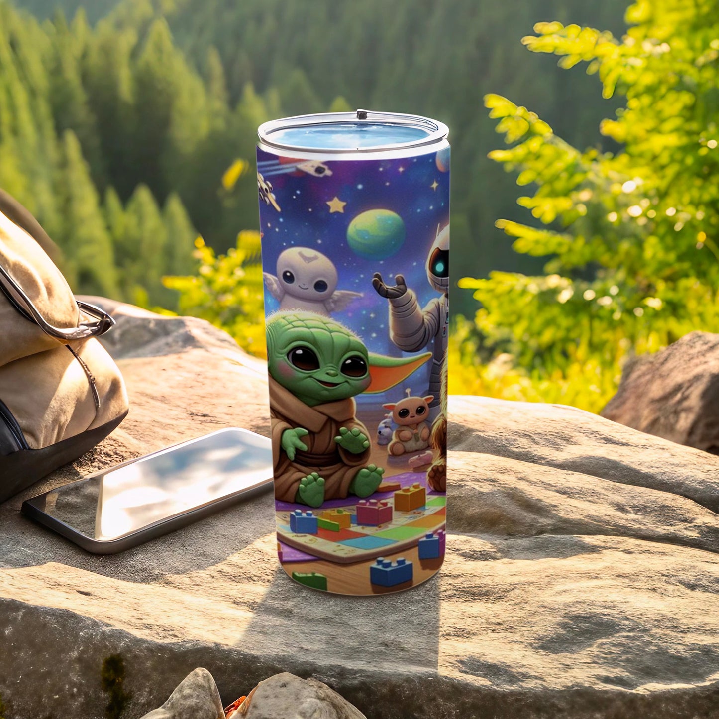 Adorable Alien Characters Custom Travel Tumbler