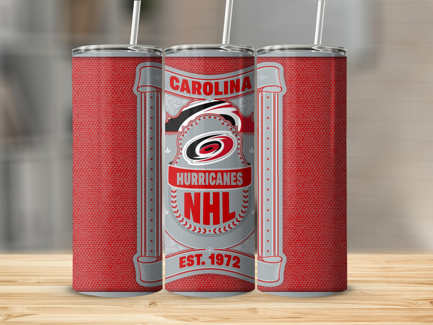 Carolina Hurricanes NHL Logo Est 1972 Design Tumbler