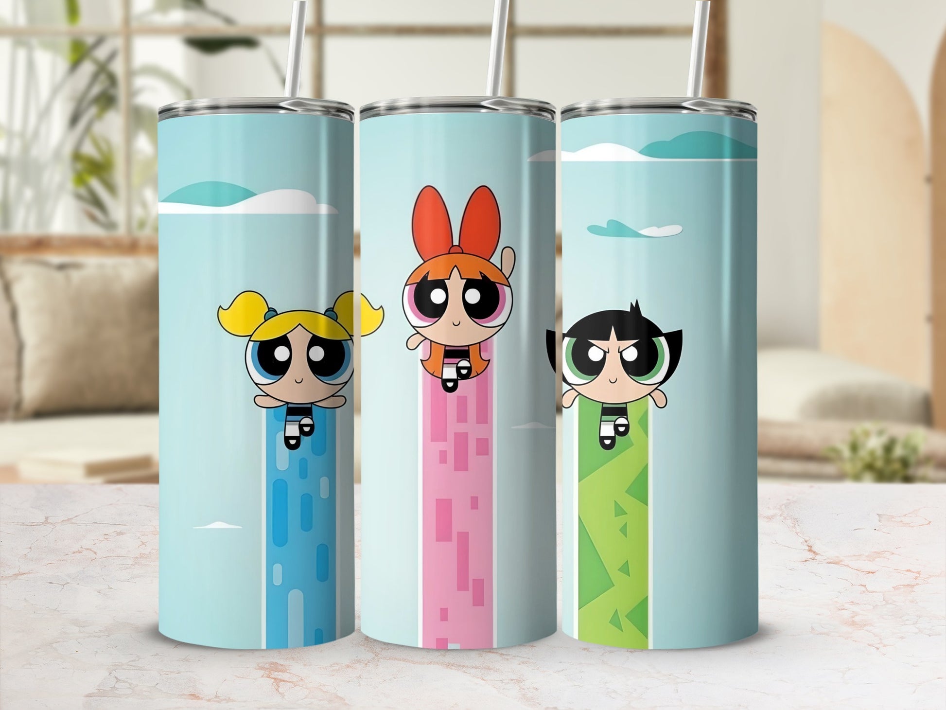 Powerpuff Girls Themed Insulated Tumbler Collection