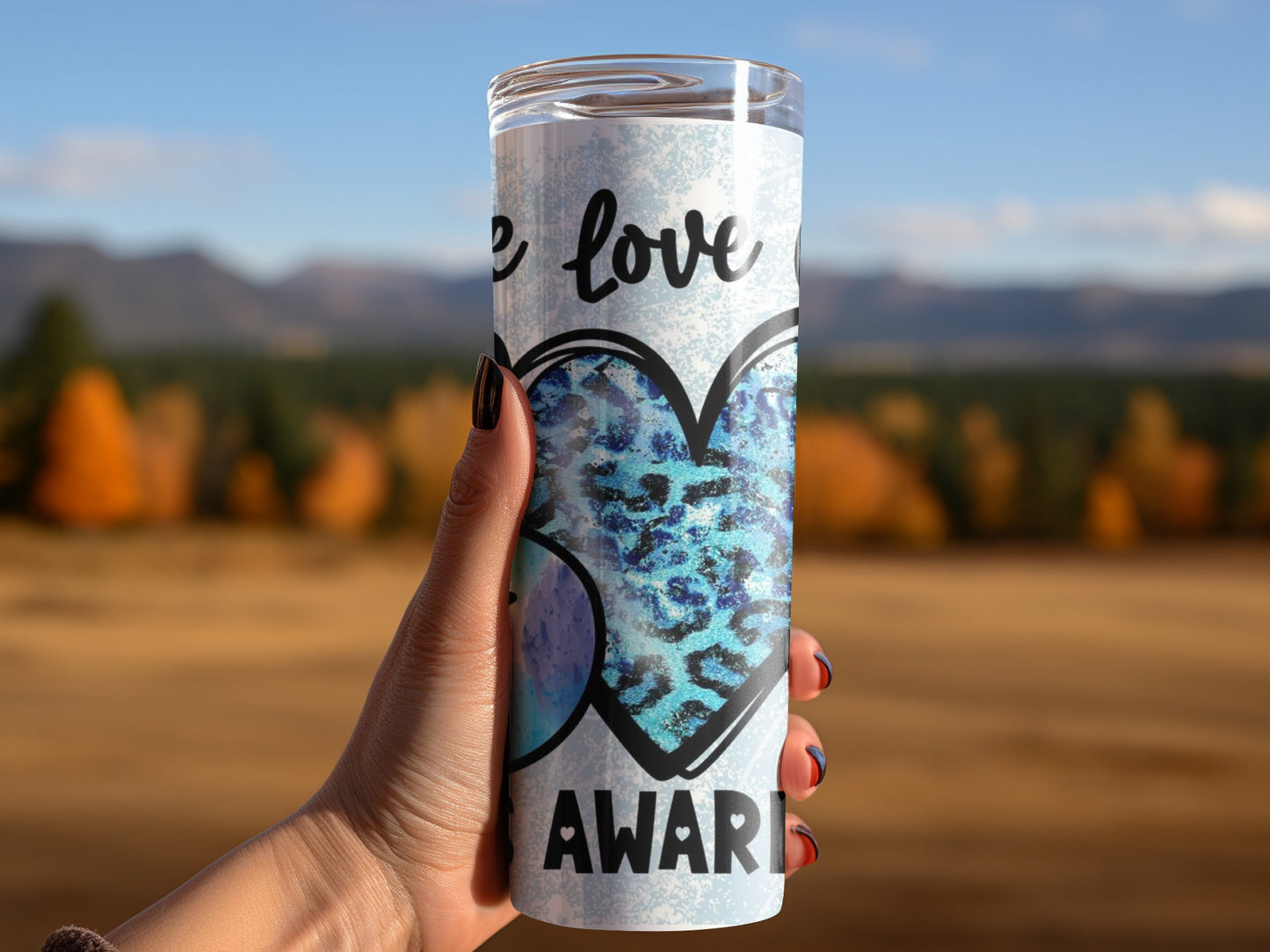 Inspirational Heart Design Travel Mug Perfect Gift Tumblers
