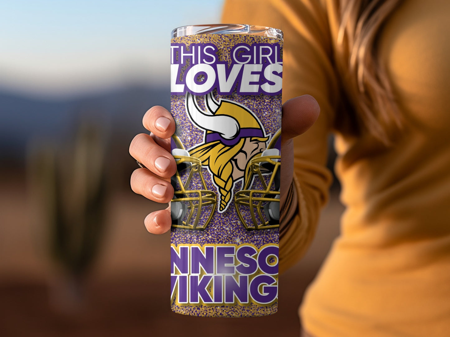This Girl Loves Minnesota Vikings Football Team Tumblers