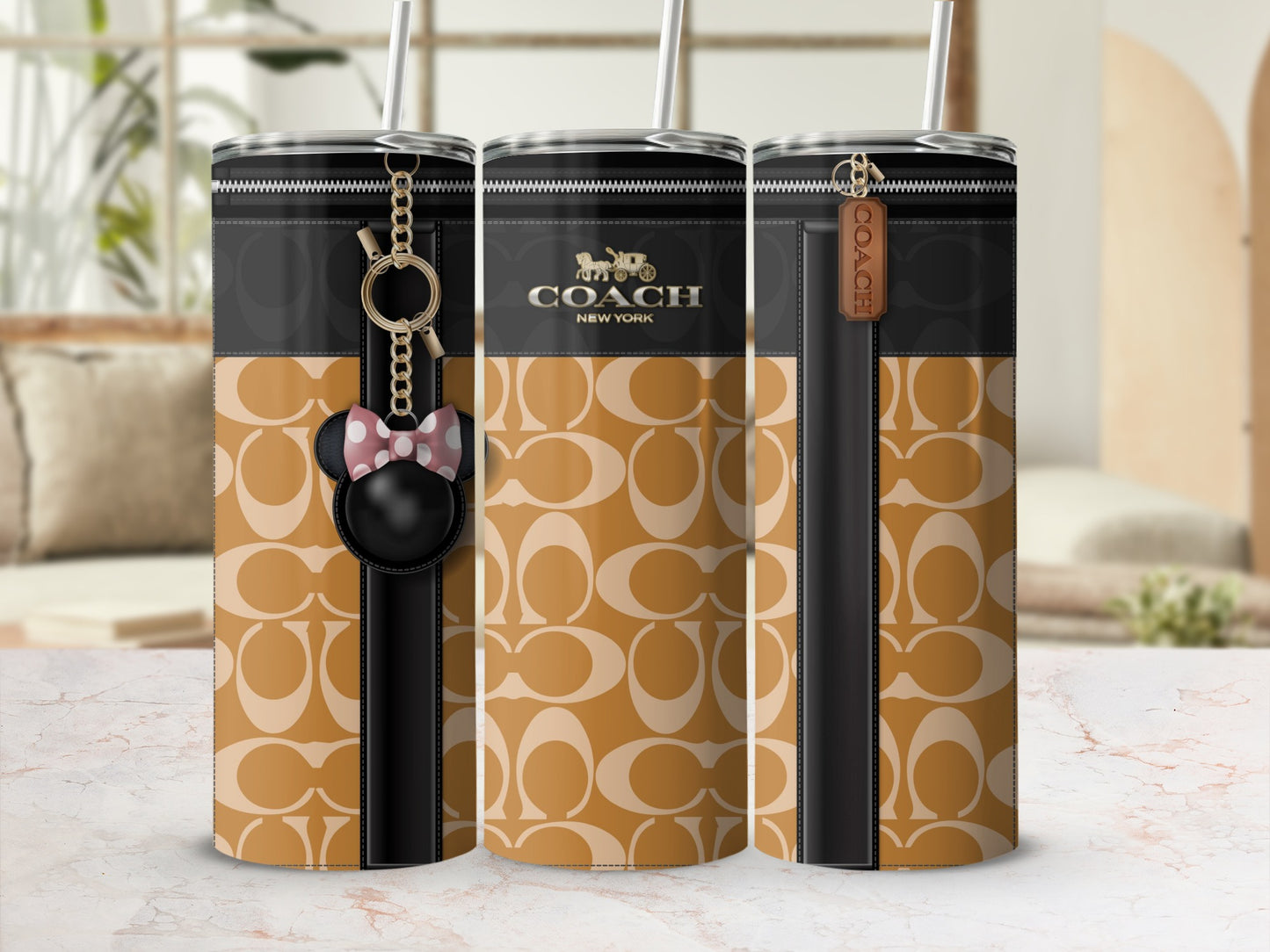 Stylish Designer-Inspired Personalized Travel Tumbler