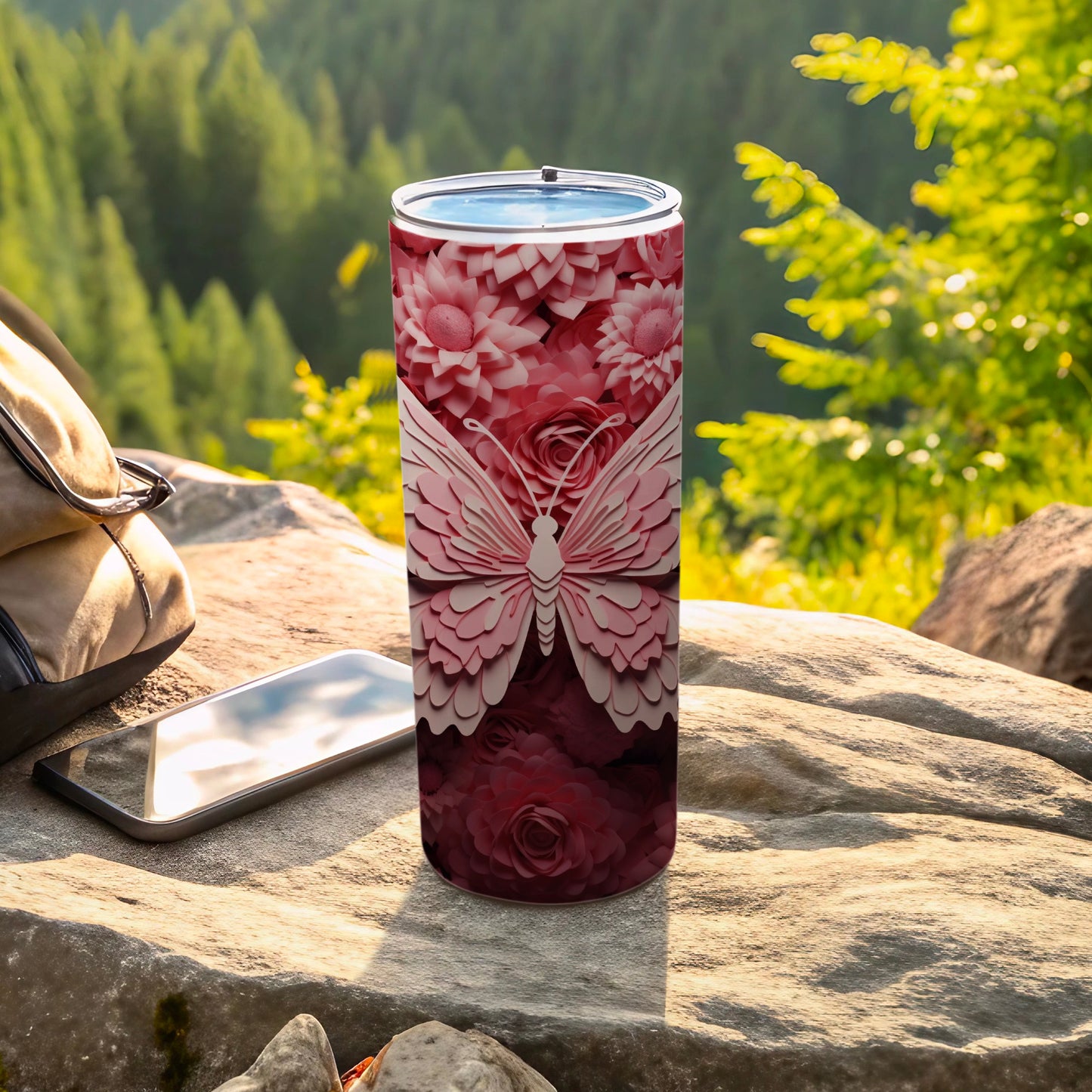 Beautiful Pink Butterfly Flower Pattern Tumbler product type
Butterfly Tumbler, Floral Tumbler, Pink Butterfly, Flower Design, Nature Art, Drinkware, Insulated Cup, Reusable Tumbler, Elegant Pattern, Gift Tumbler, Travel Cup, Outdoor Gear, Beverage Tumbler, Aesthetic Design, Summer Tumbler, Spring Tumbler, Butterfly Lover, Flower Lover, Unique Tumbler, Pink Flowers