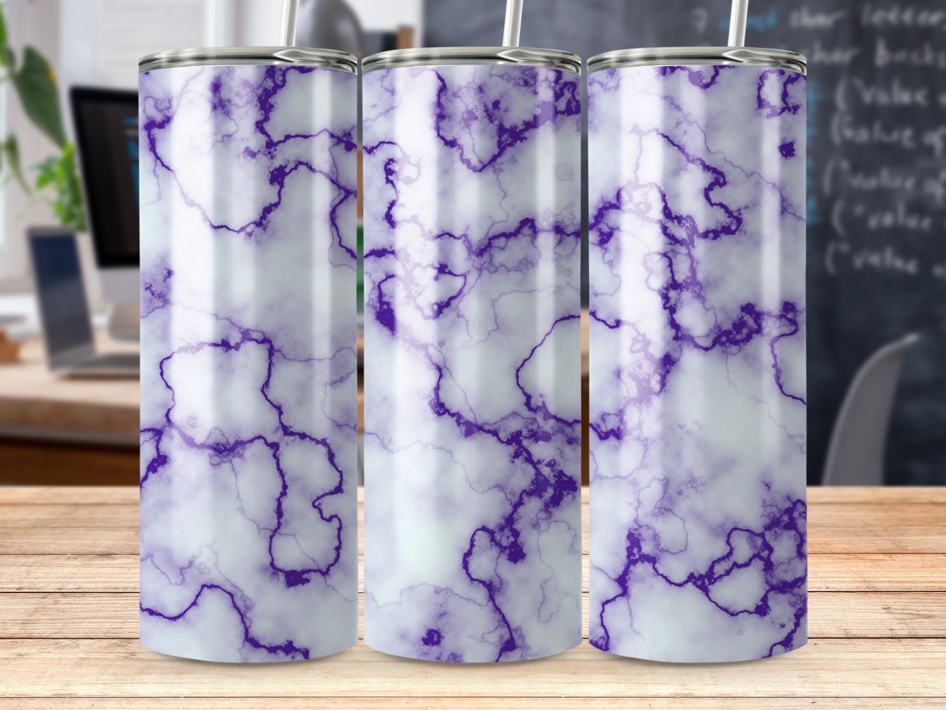 Elegant Purple Marble Design Tumbler product type