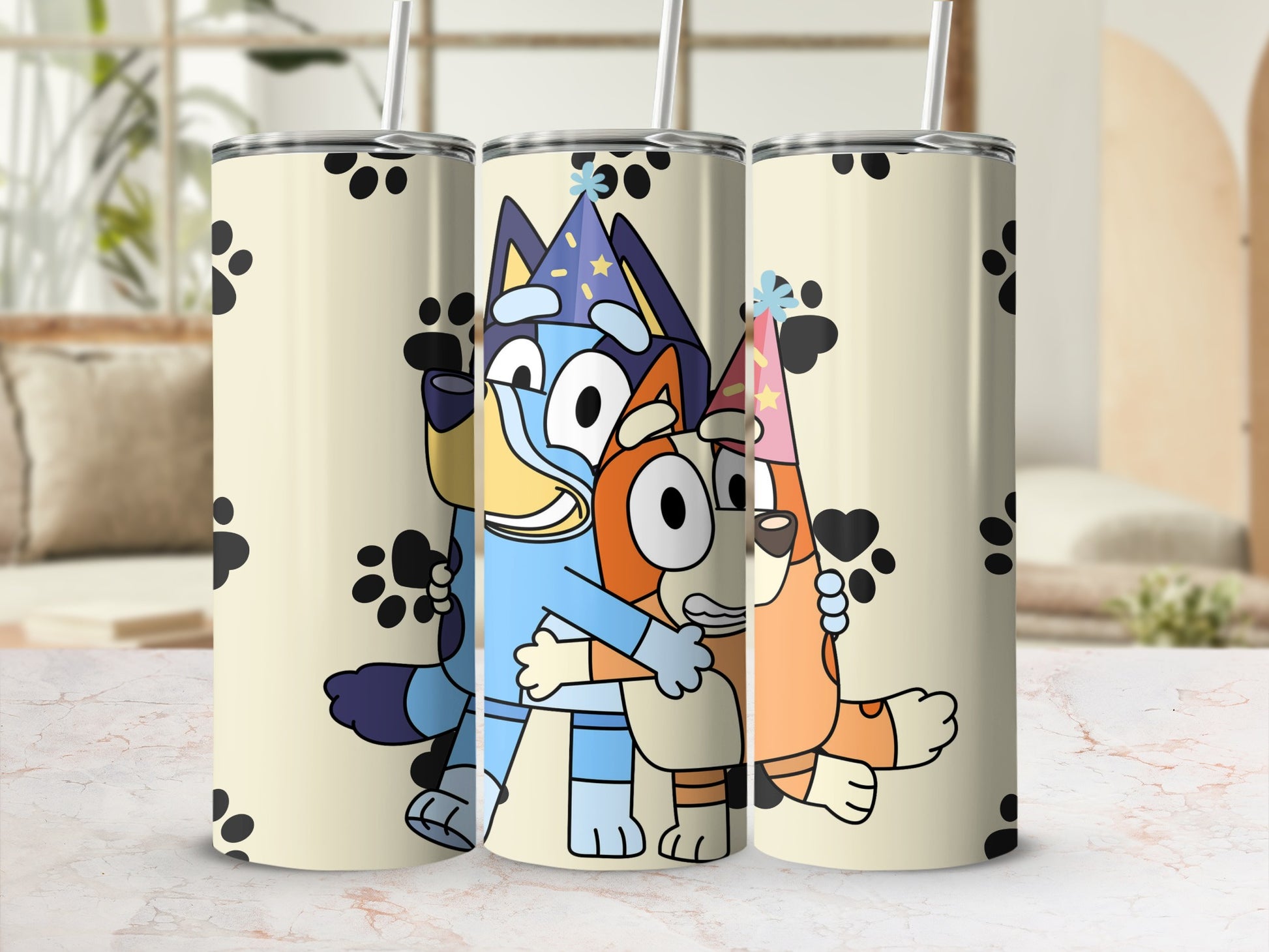 Cute Cartoon Characters with Paws Tumbler  Product