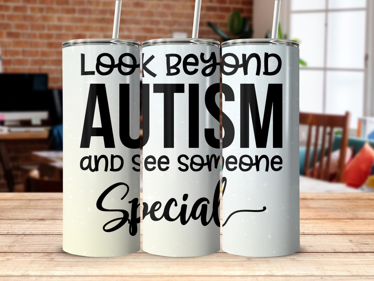 Look Beyond Autism and See Someone Special Tumbler