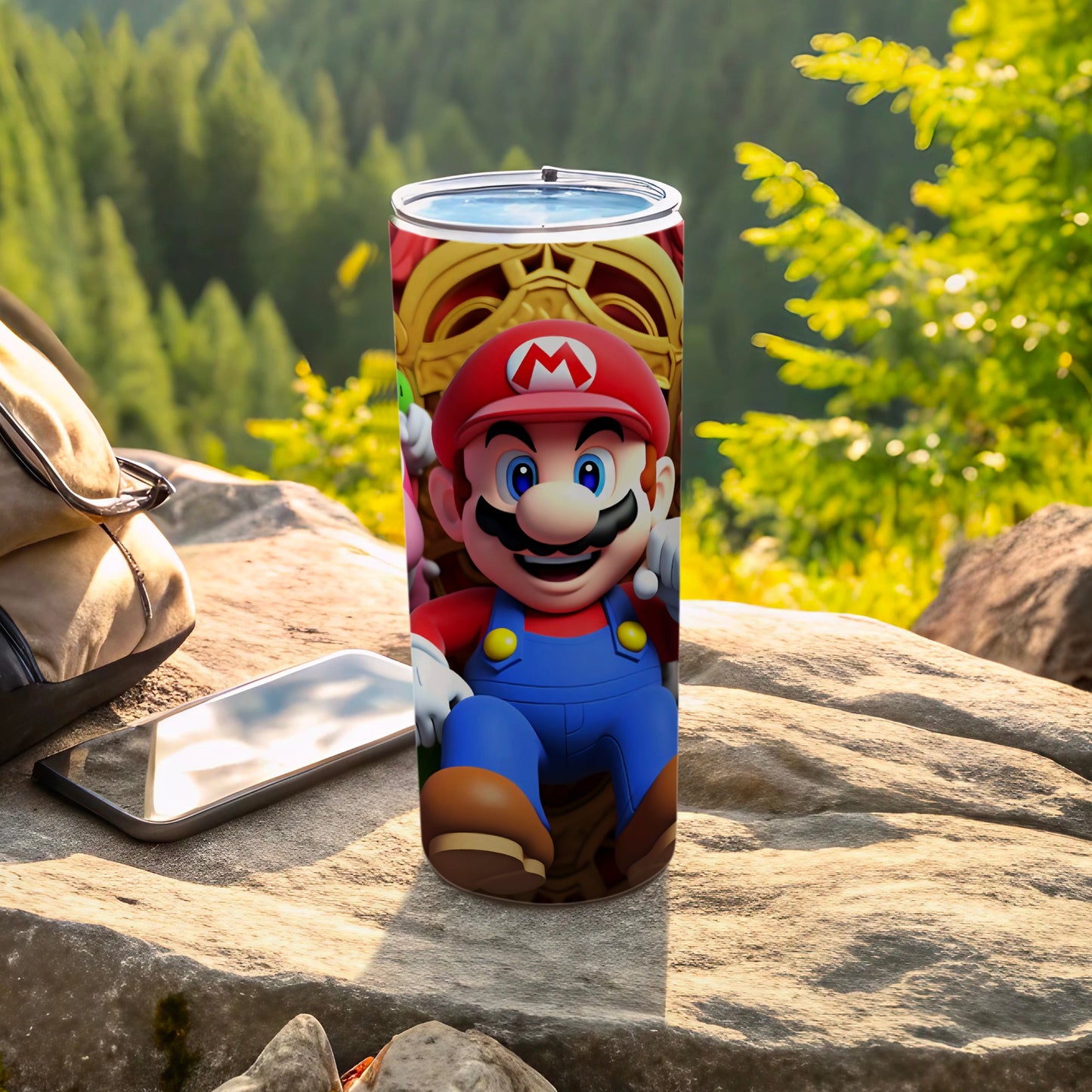 Vibrant Super Mario Design Insulated Tumbler