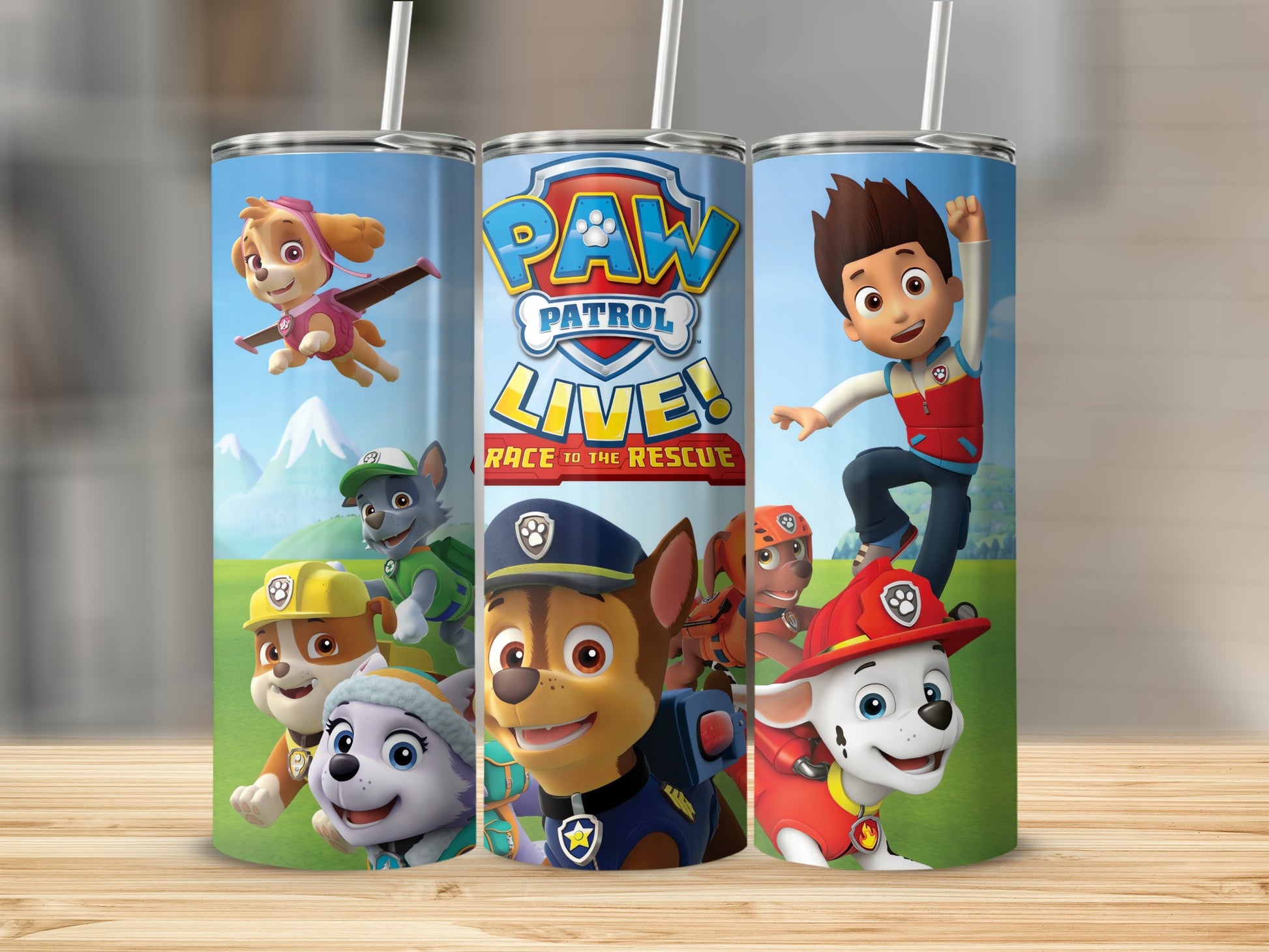 Paw Patrol Live Race To The Rescue Character Tumblers