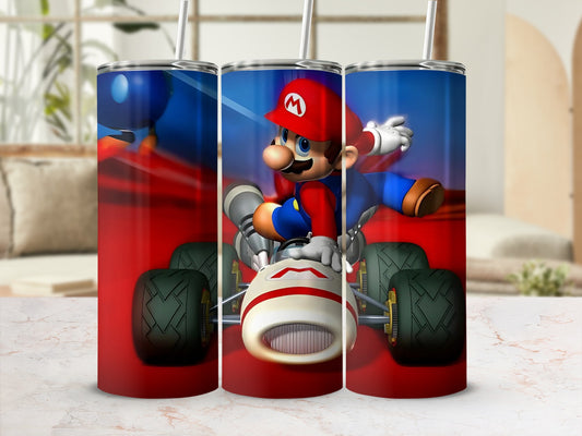 Mario Racing Tumbler for Gaming Enthusiasts