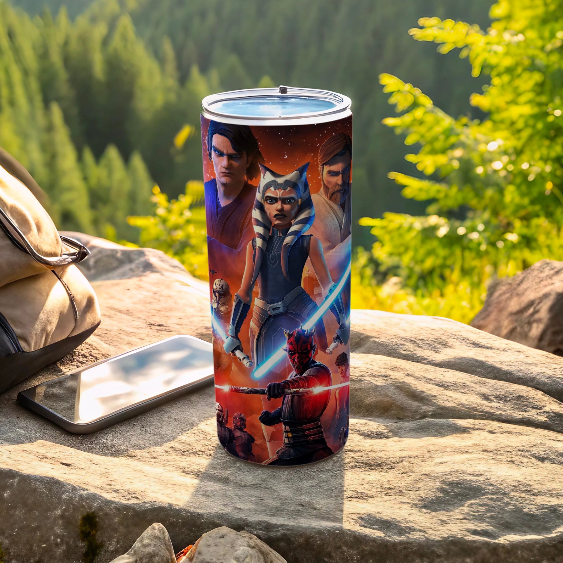 Star Wars Ahsoka Anakin Obi-Wan Maul Character Tumbler product type