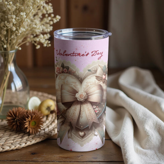 Valentine's Day Heart Design Tumbler for Gifting