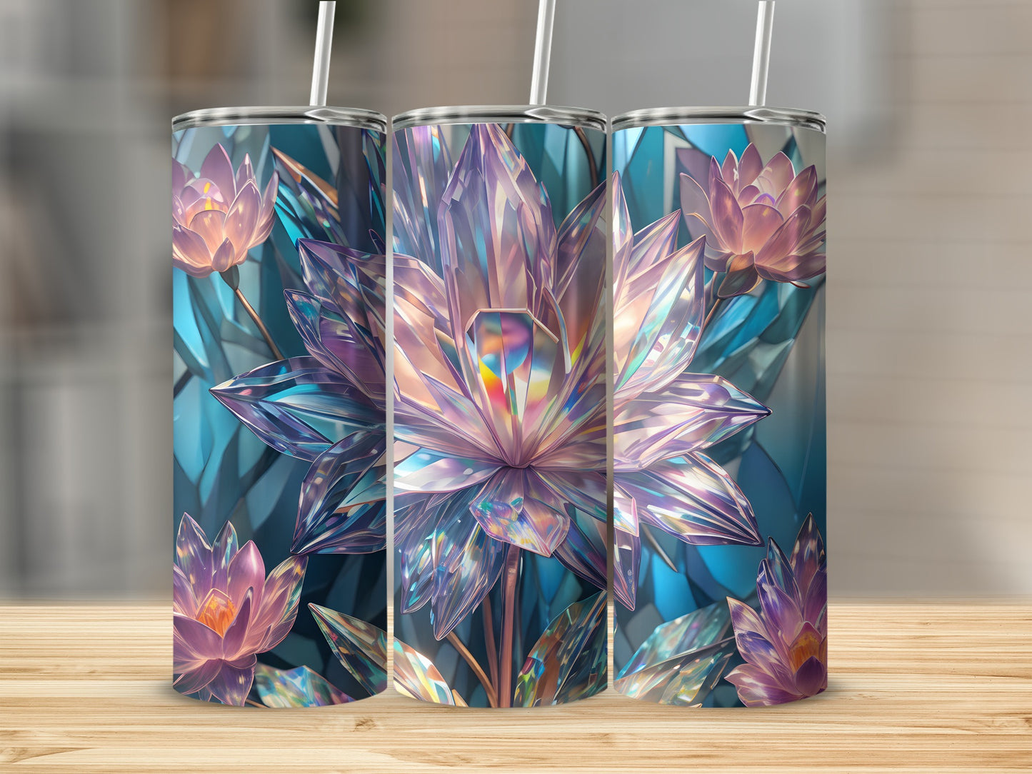 Iridescent Crystal Lotus Flower Radiant Design product type
