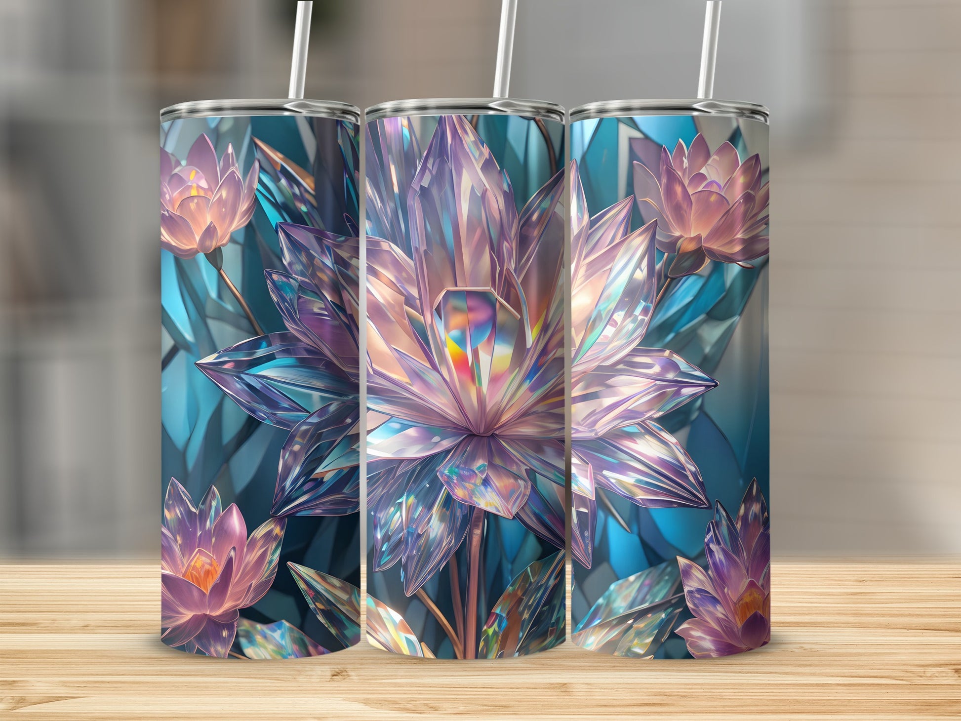 Iridescent Crystal Lotus Flower Radiant Design product type